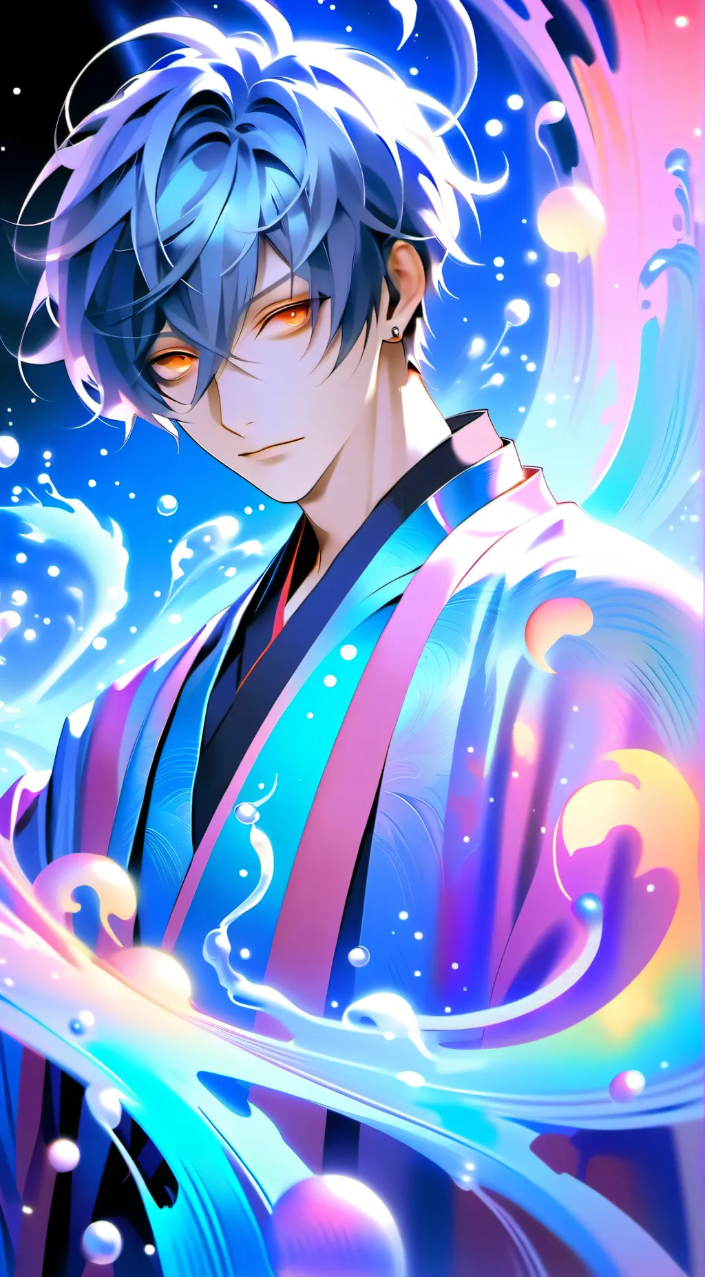 ai character: 织锦 background