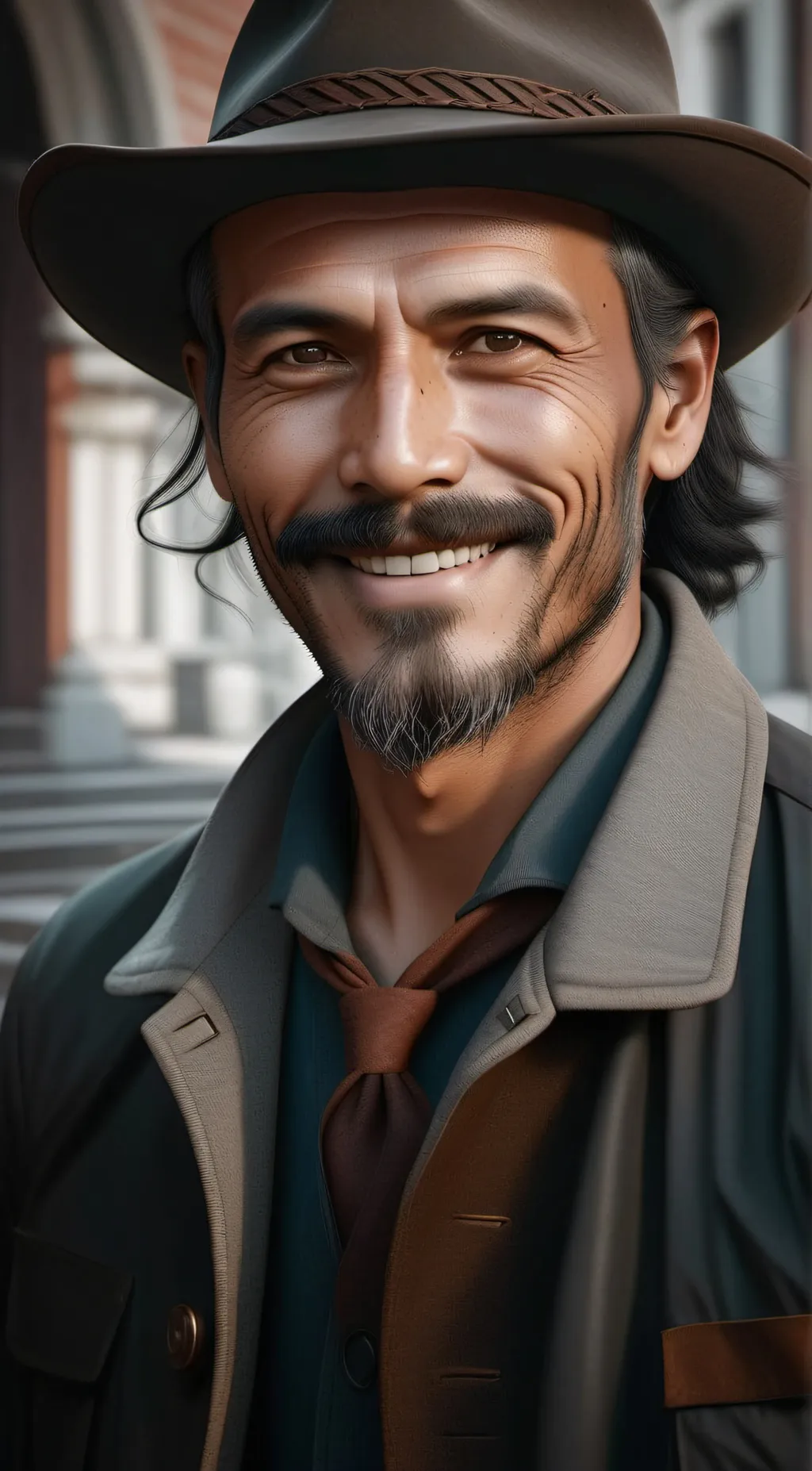 ai character: grampa background