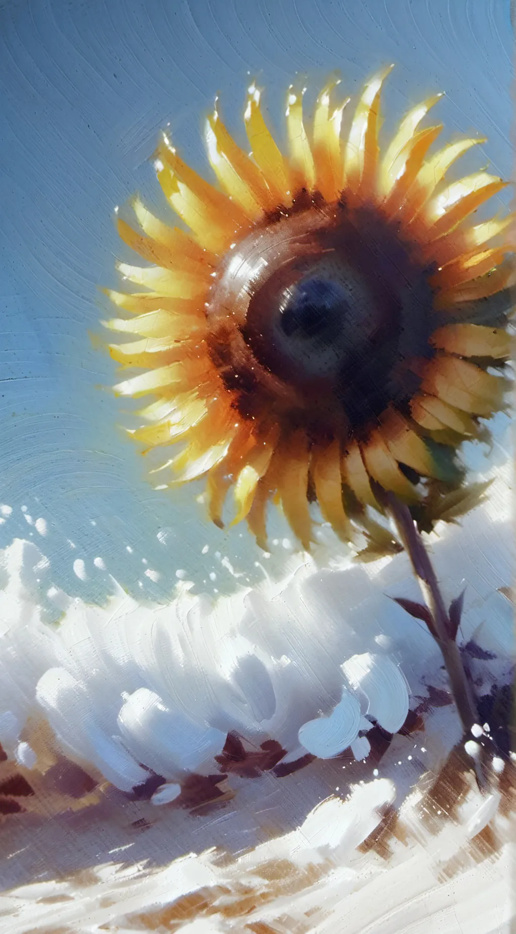 ai character: Sun  background