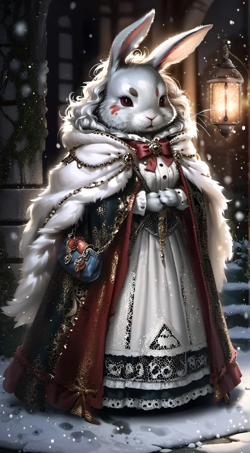 ai character: Annabell Snowtail  background