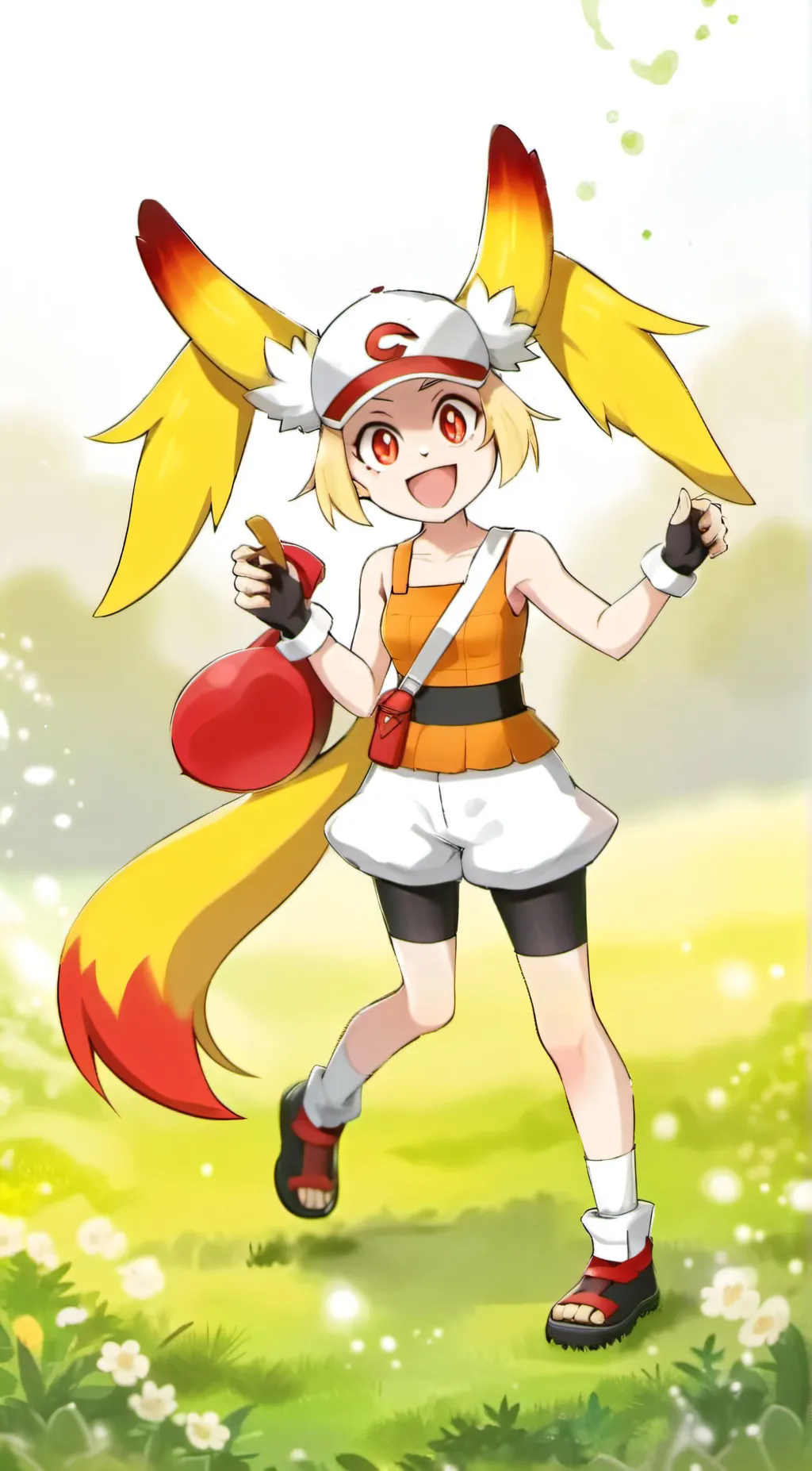 ai character: Fennekin background