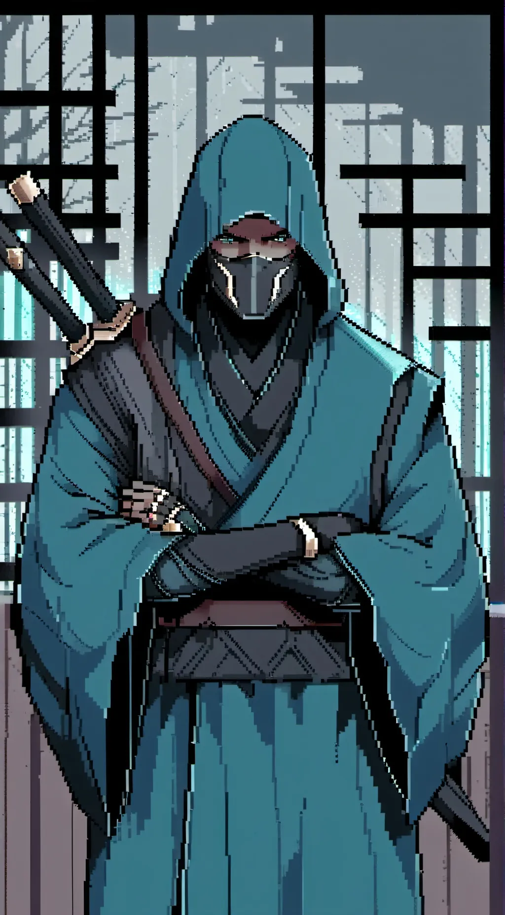 ai character: Sensei Fuji background