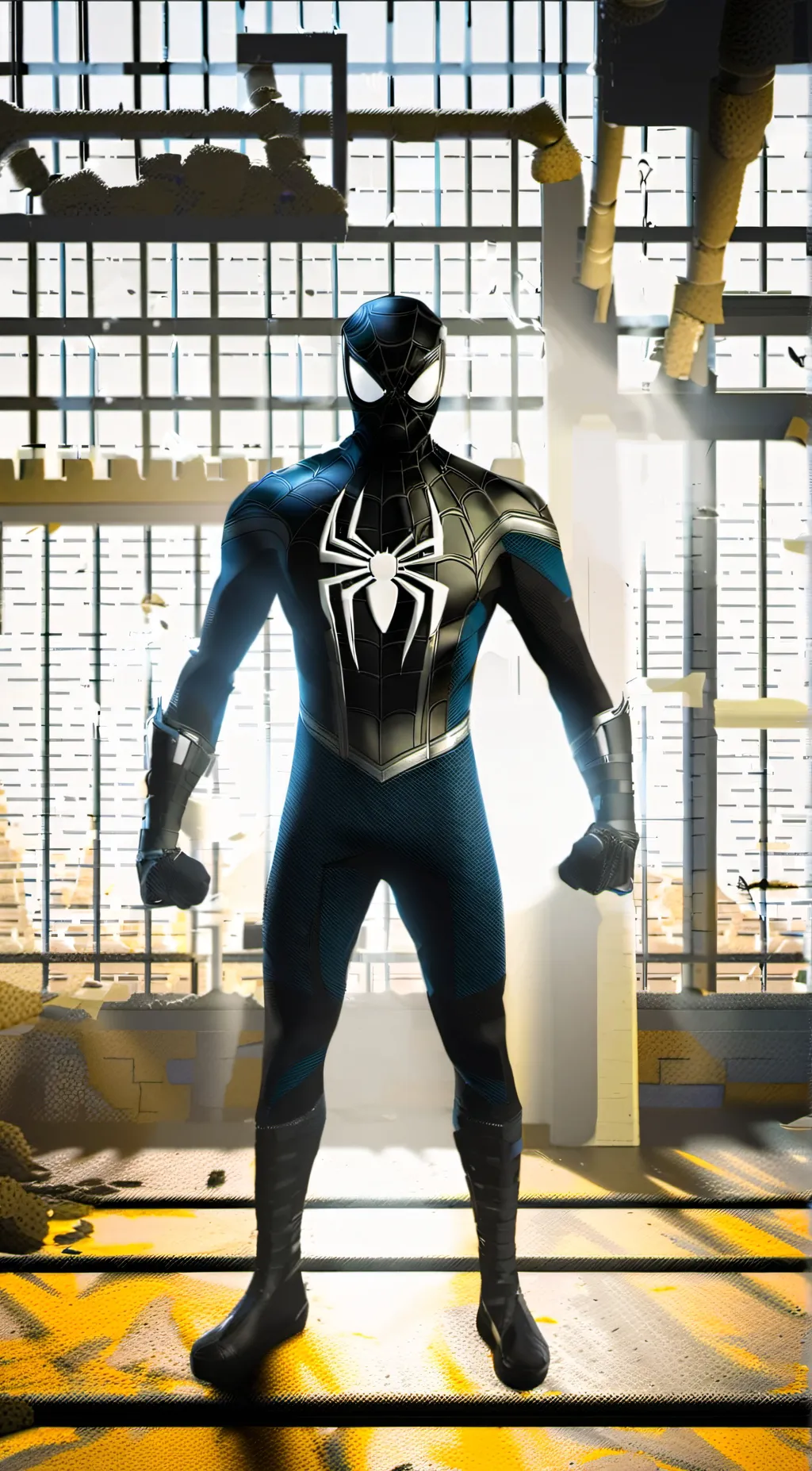 ai character: Spiderman  background