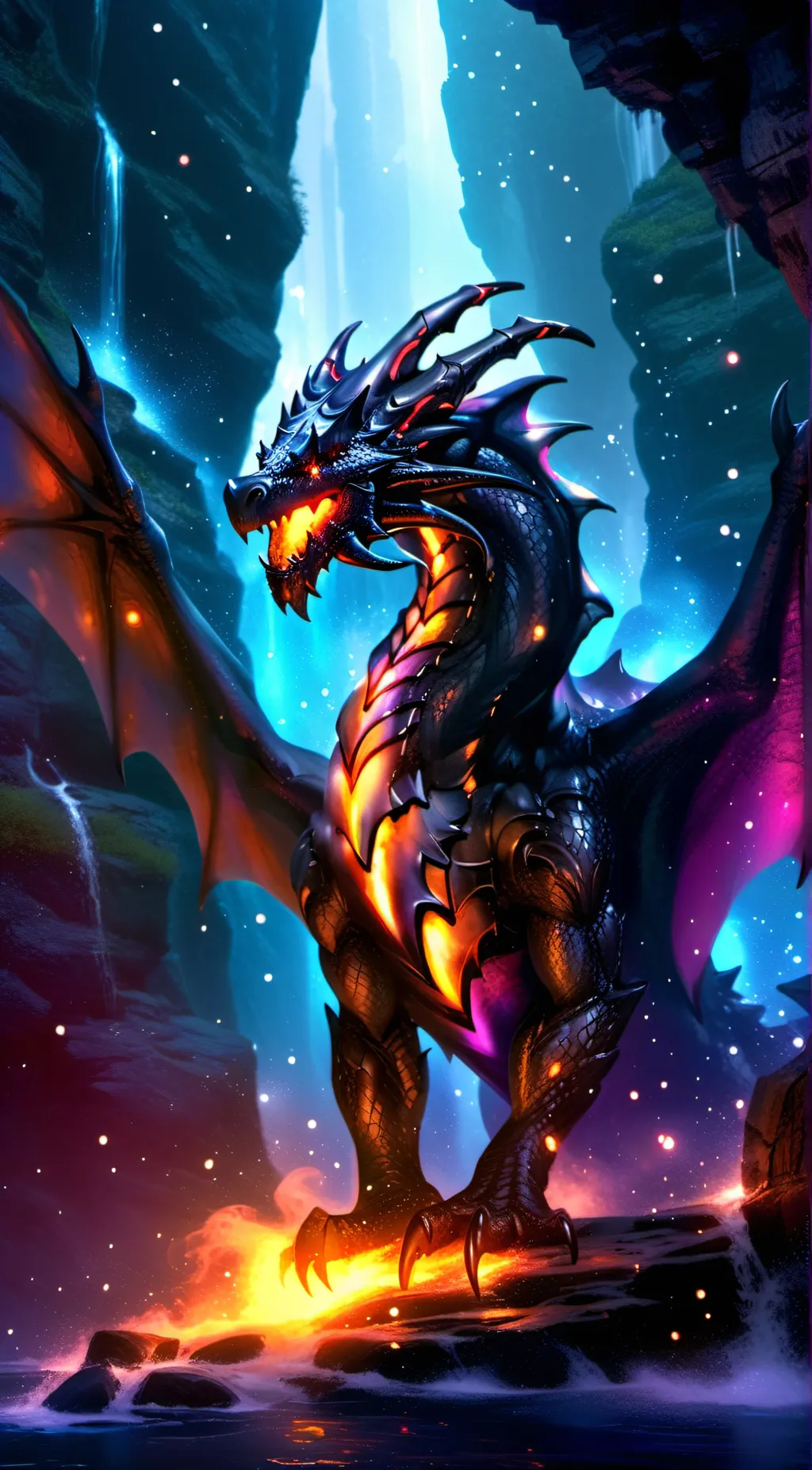 ai character: Dragon background