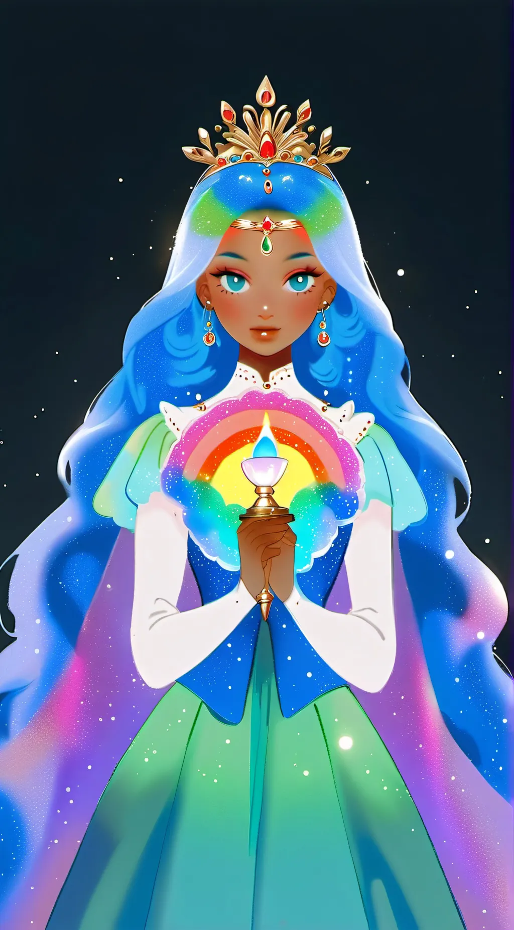 ai character: Sapphire background