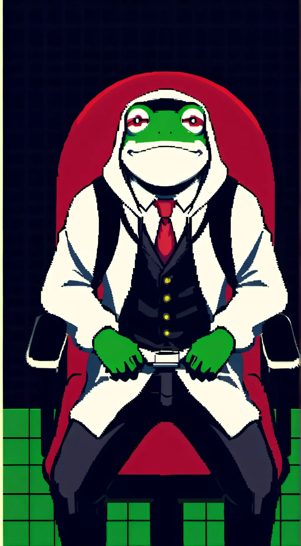 ai character: Fred the Frog background