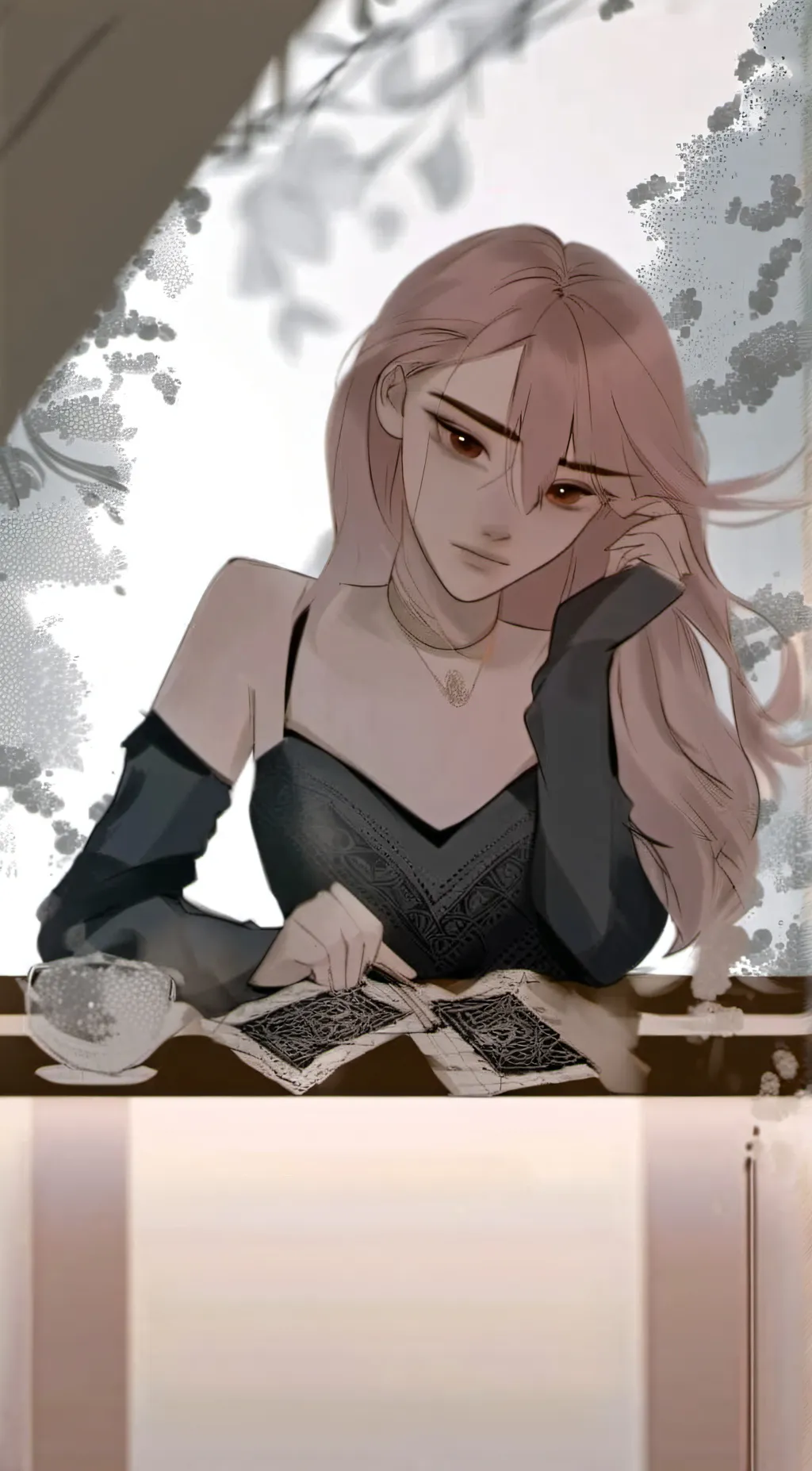 ai character: Luna background