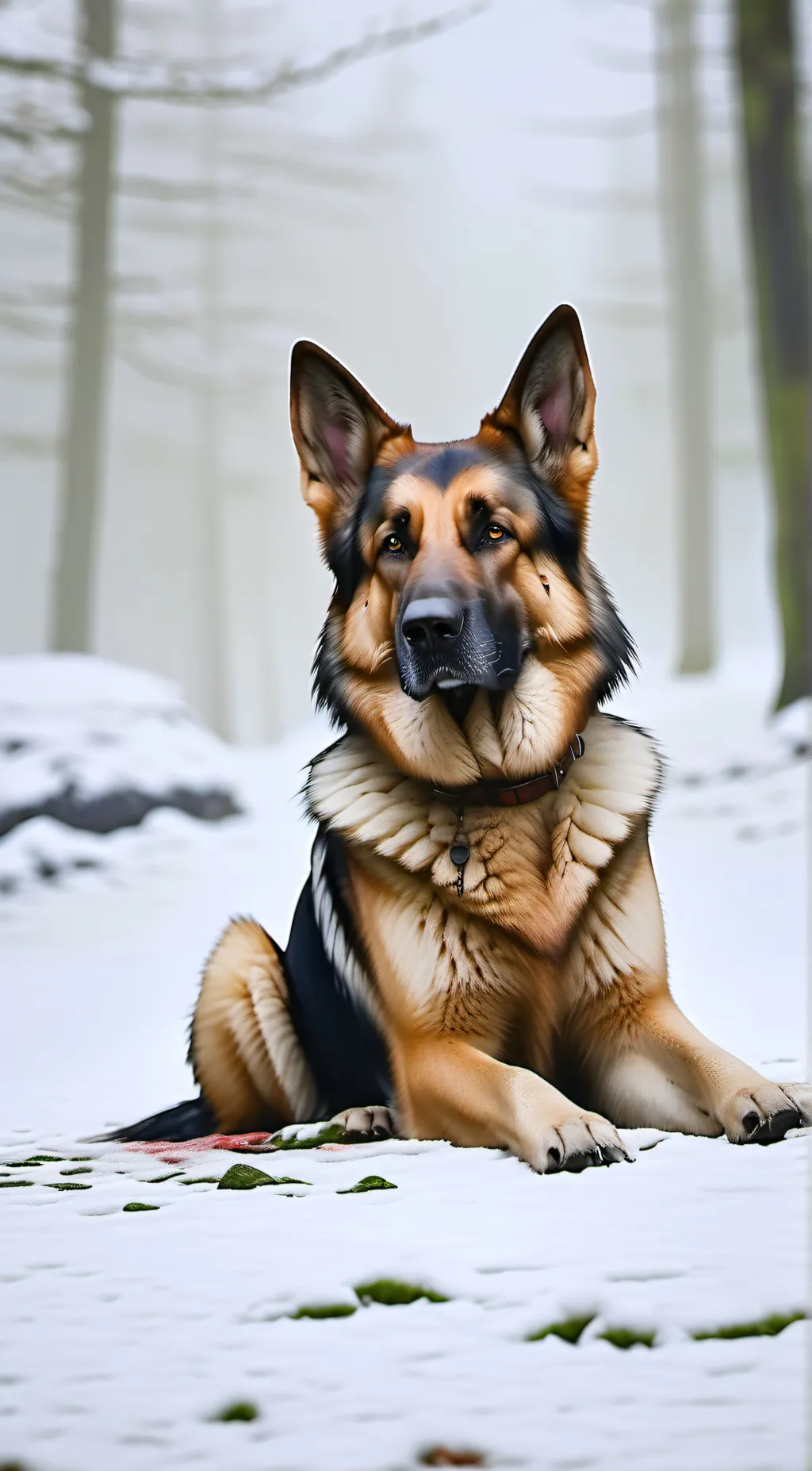 ai character: german shepard background