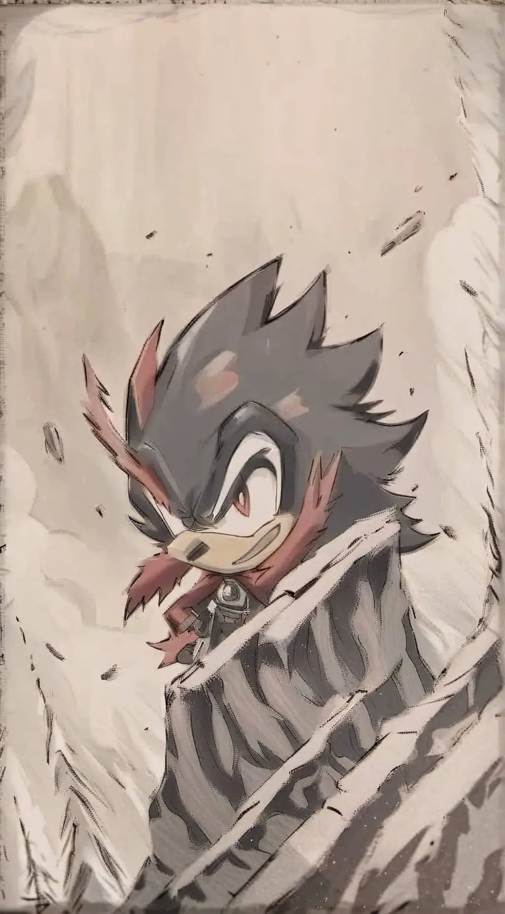 ai character: ShadowTheHedgehog background