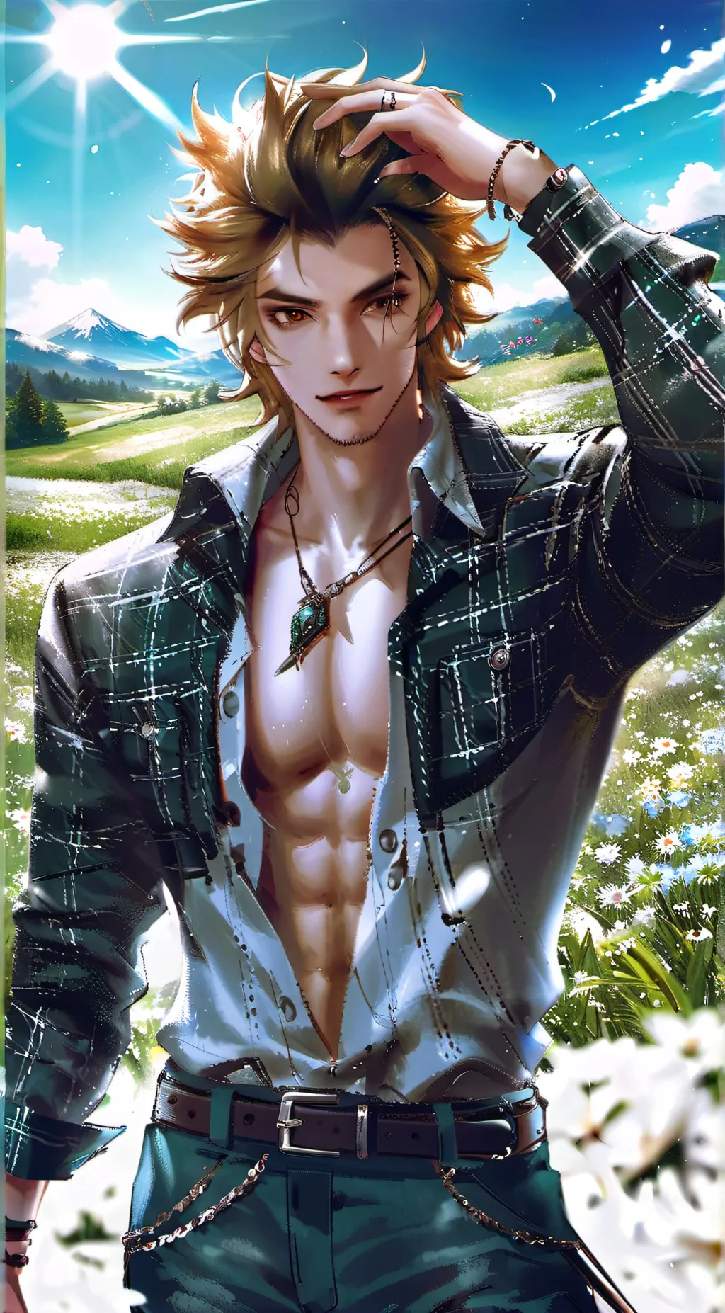 ai character: Bakugo  background