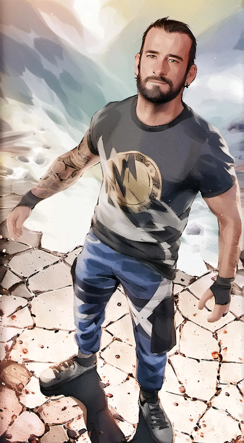 ai character: Cm Punk background