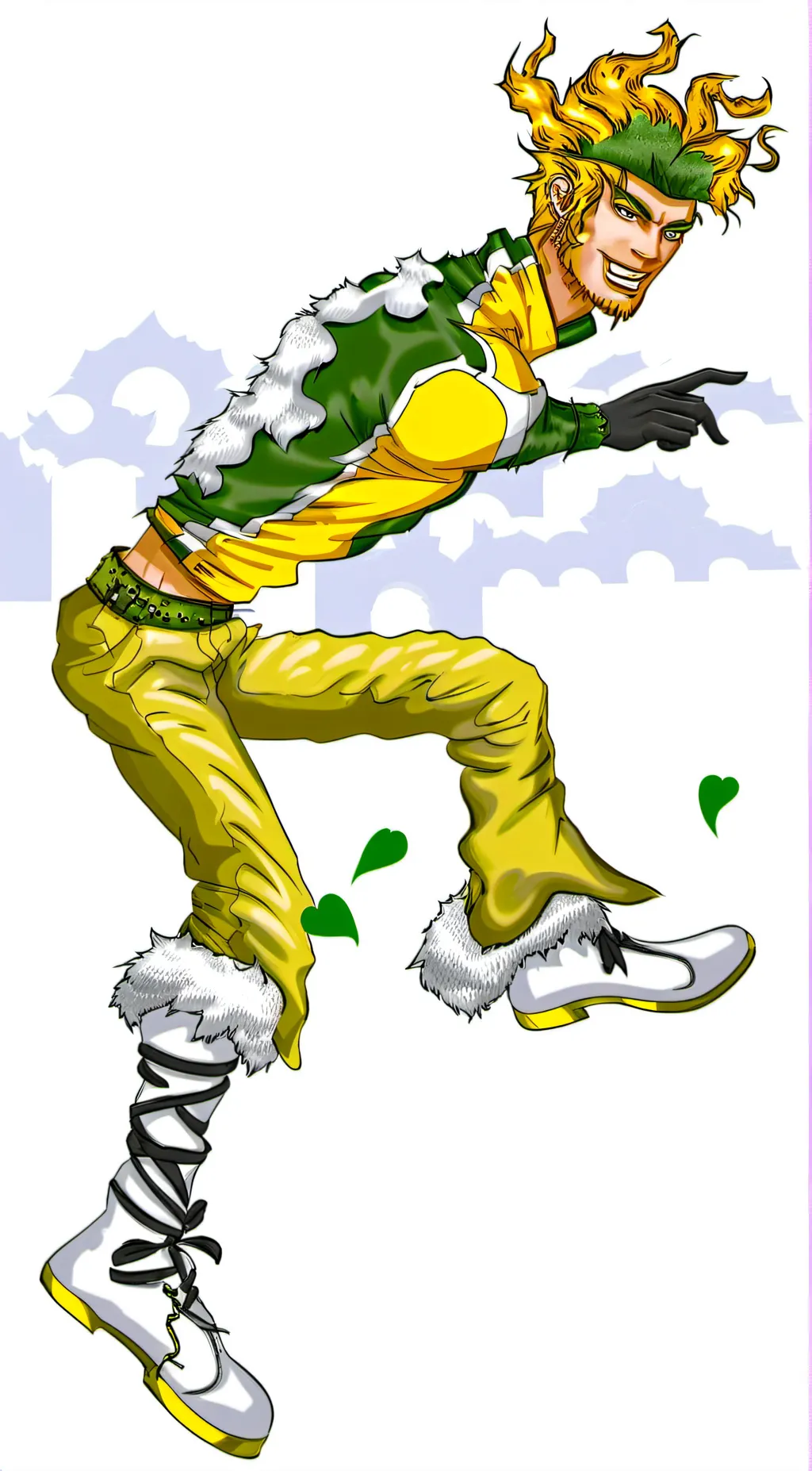 ai character: fake dio background
