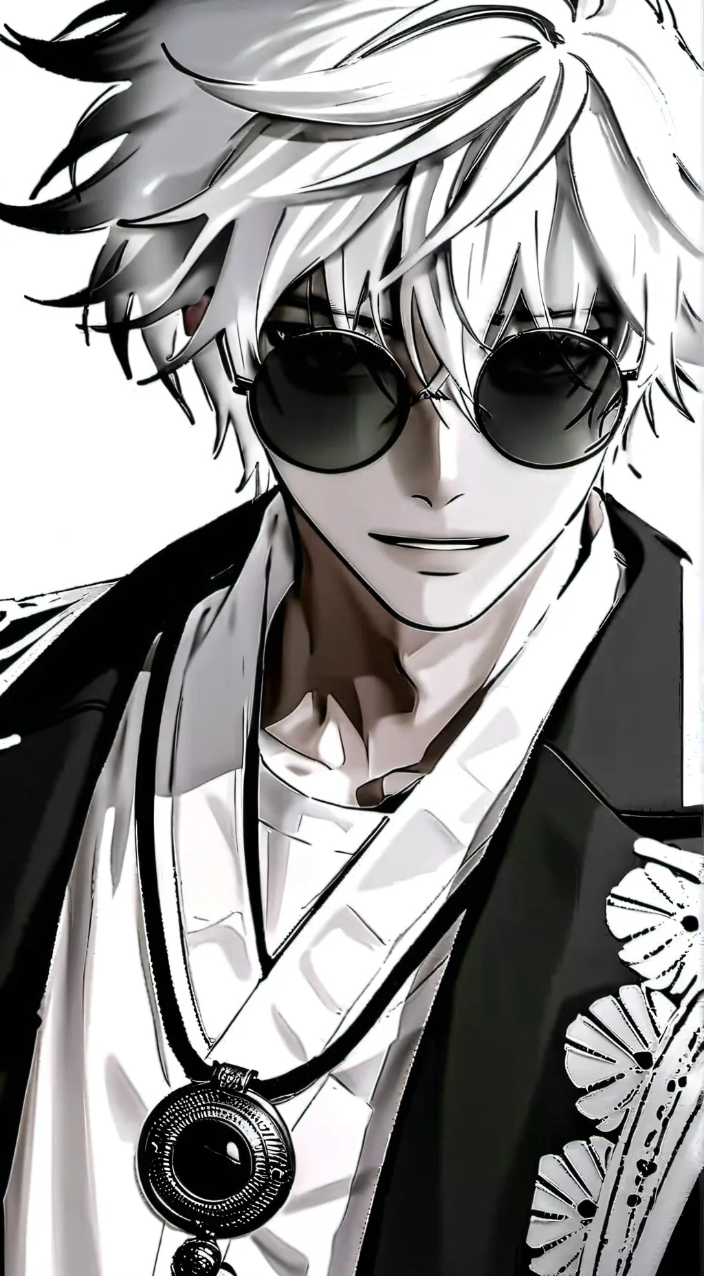 ai character: Gojo Cosplay 💫👻👁 background