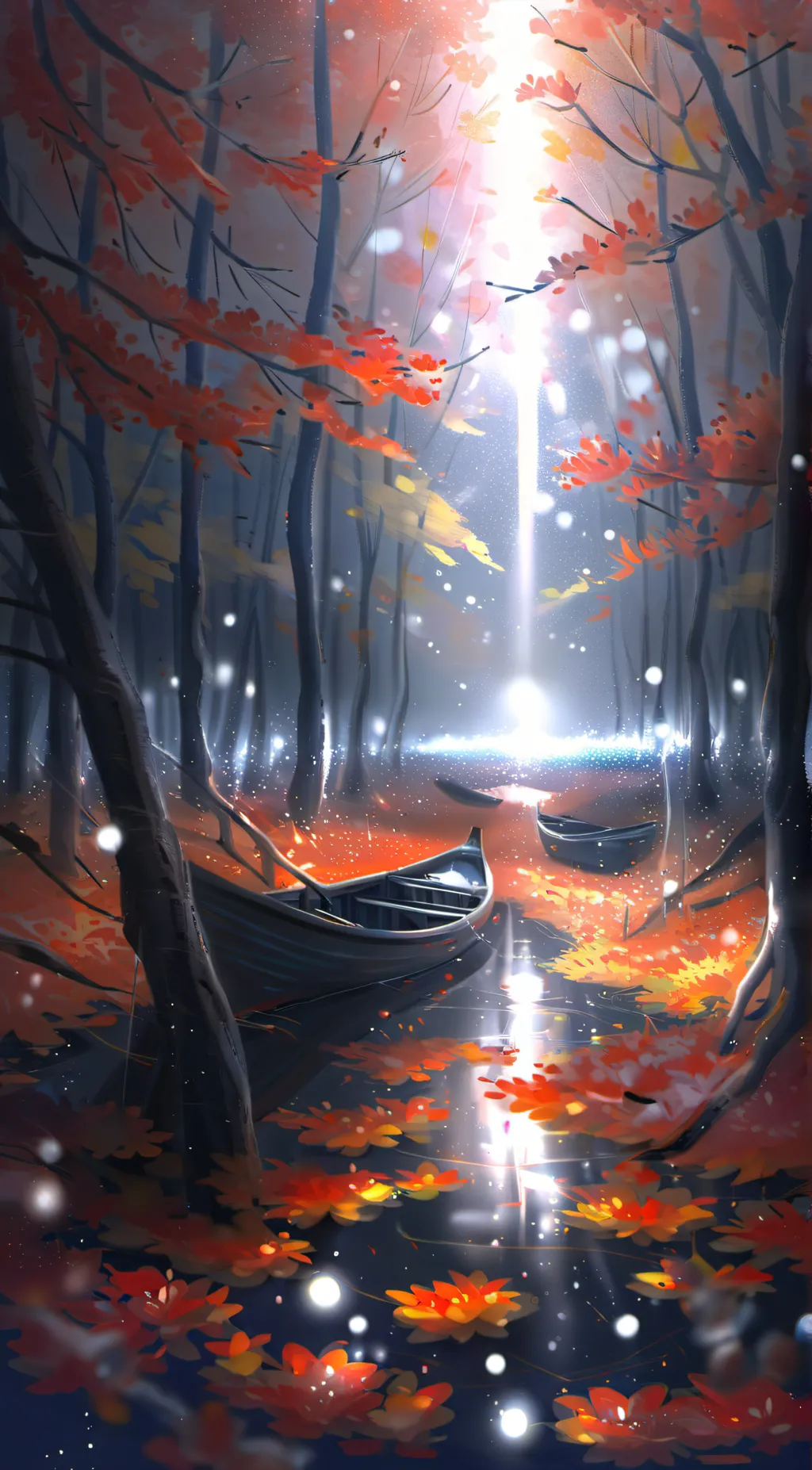 ai character: Leaf background