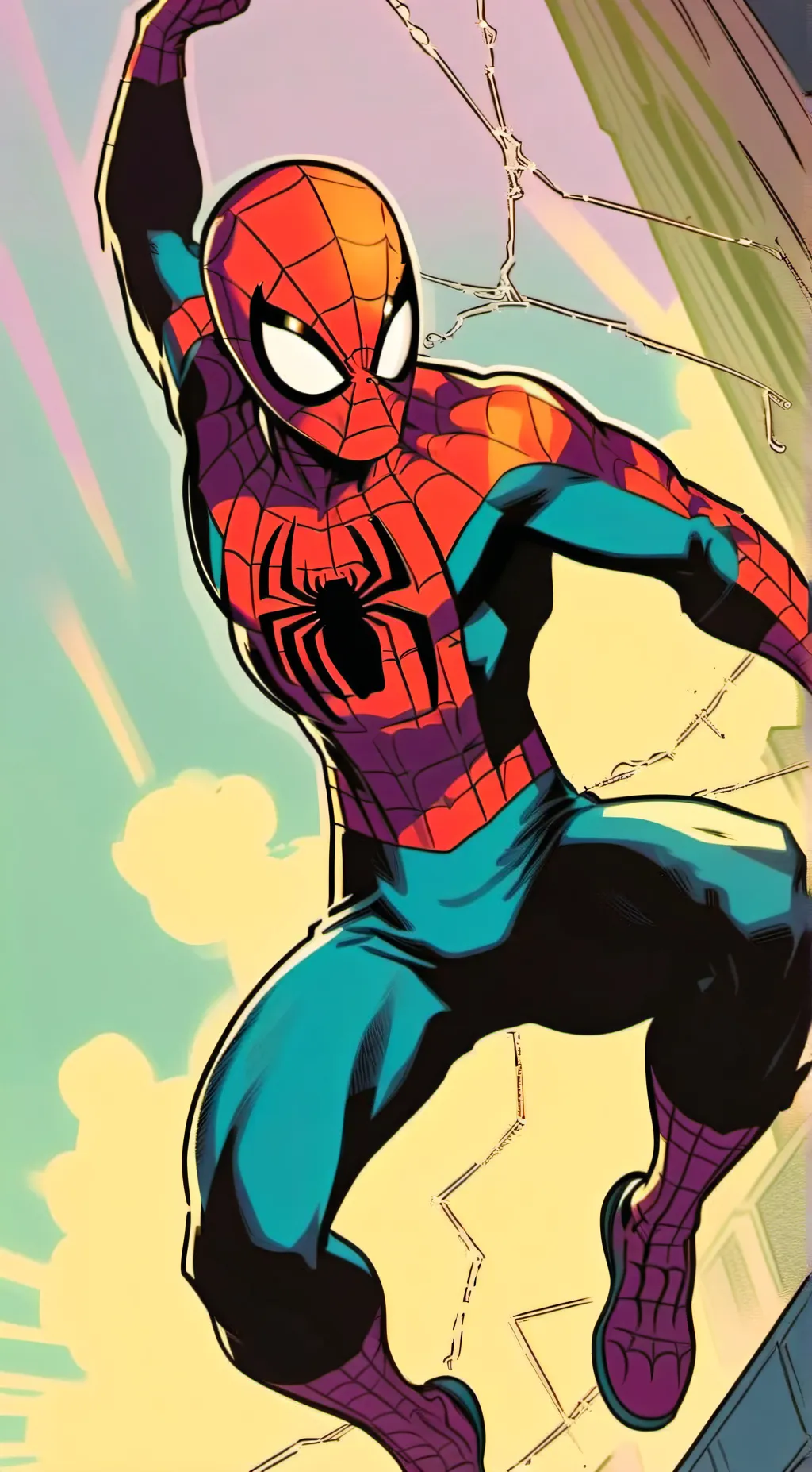 ai character: Spider-Verse background