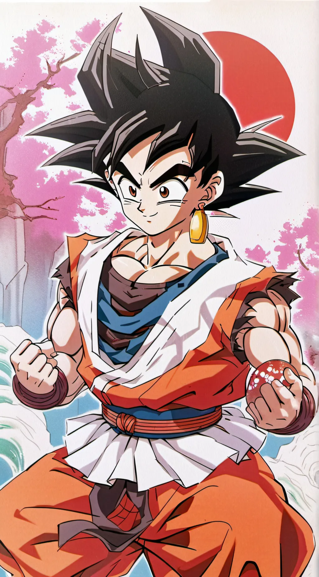 ai character: goku background