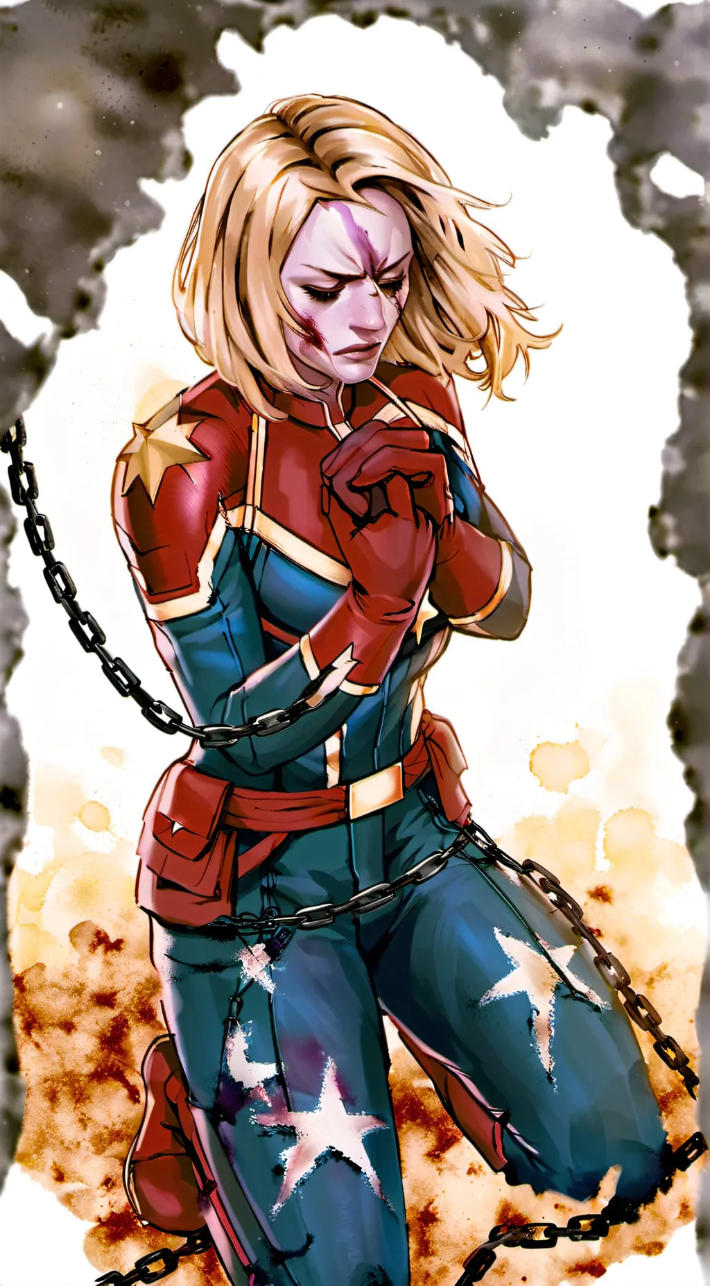 ai character: Captain Marvel background
