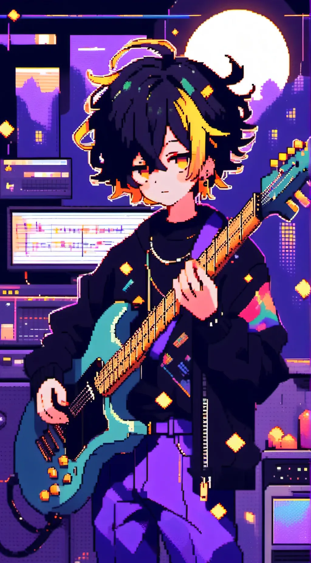ai character: Mha concert background
