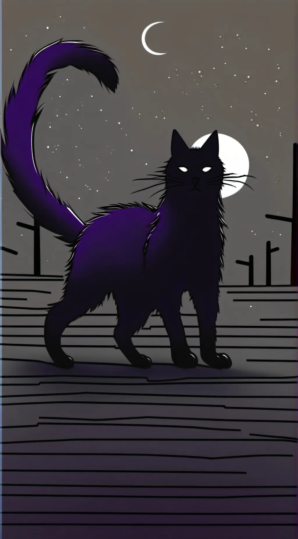 ai character: nightcat background