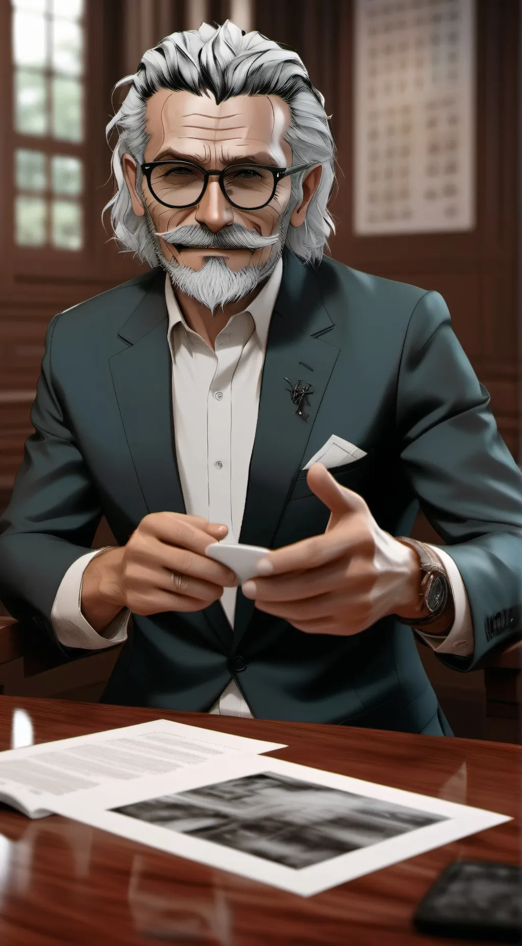 ai character: old Gojo background