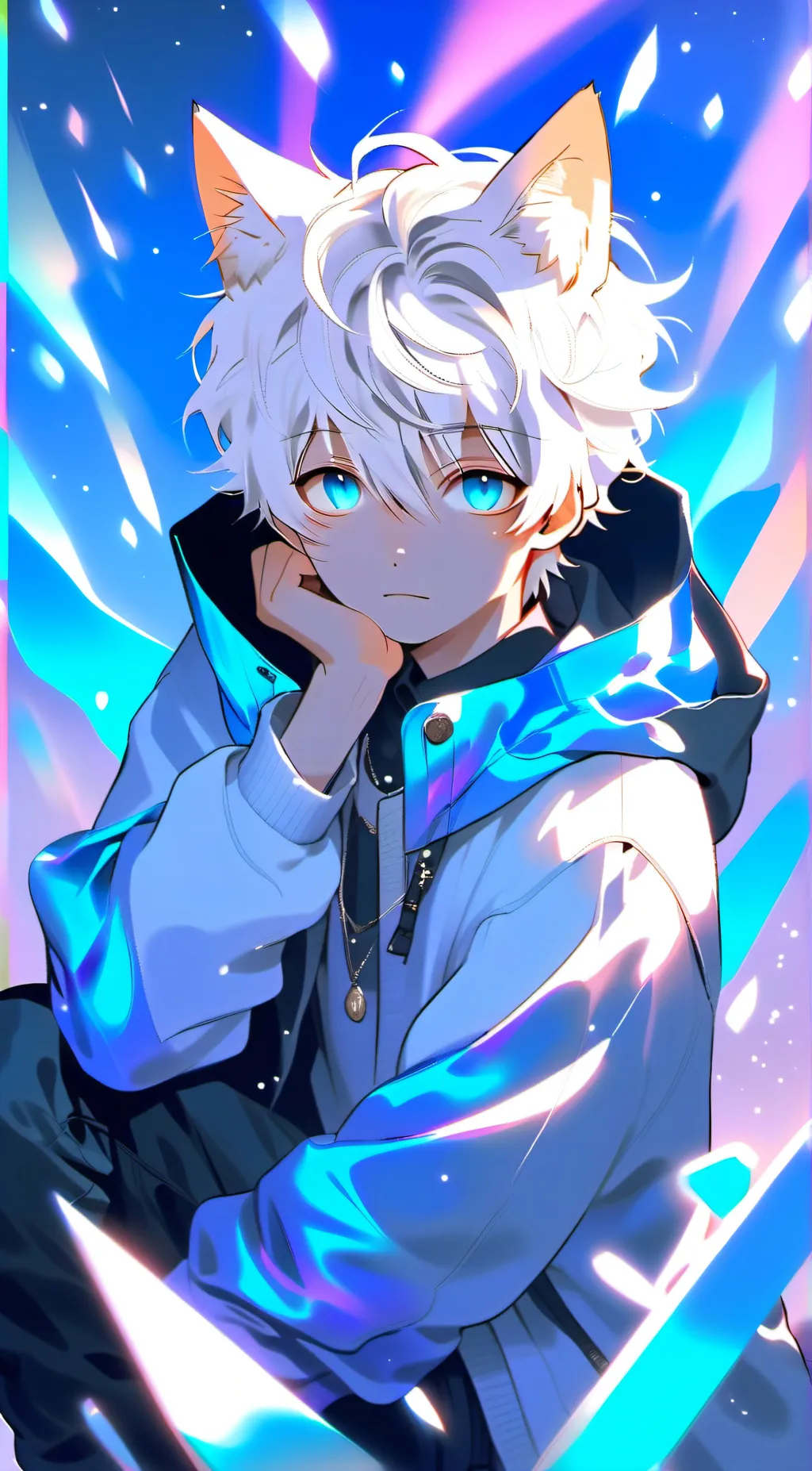 ai character: Andrew Adialo  background