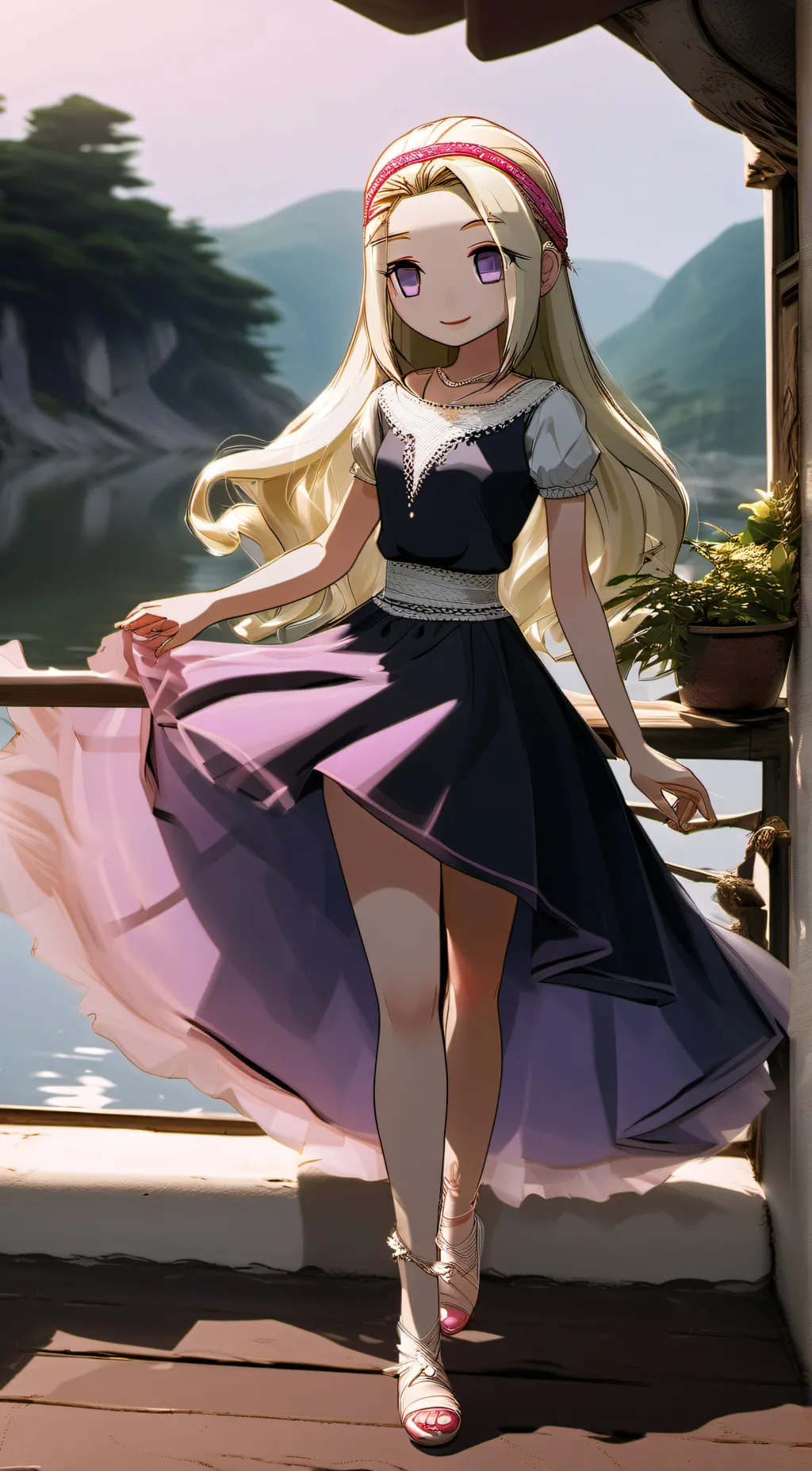 ai character: Angela  background