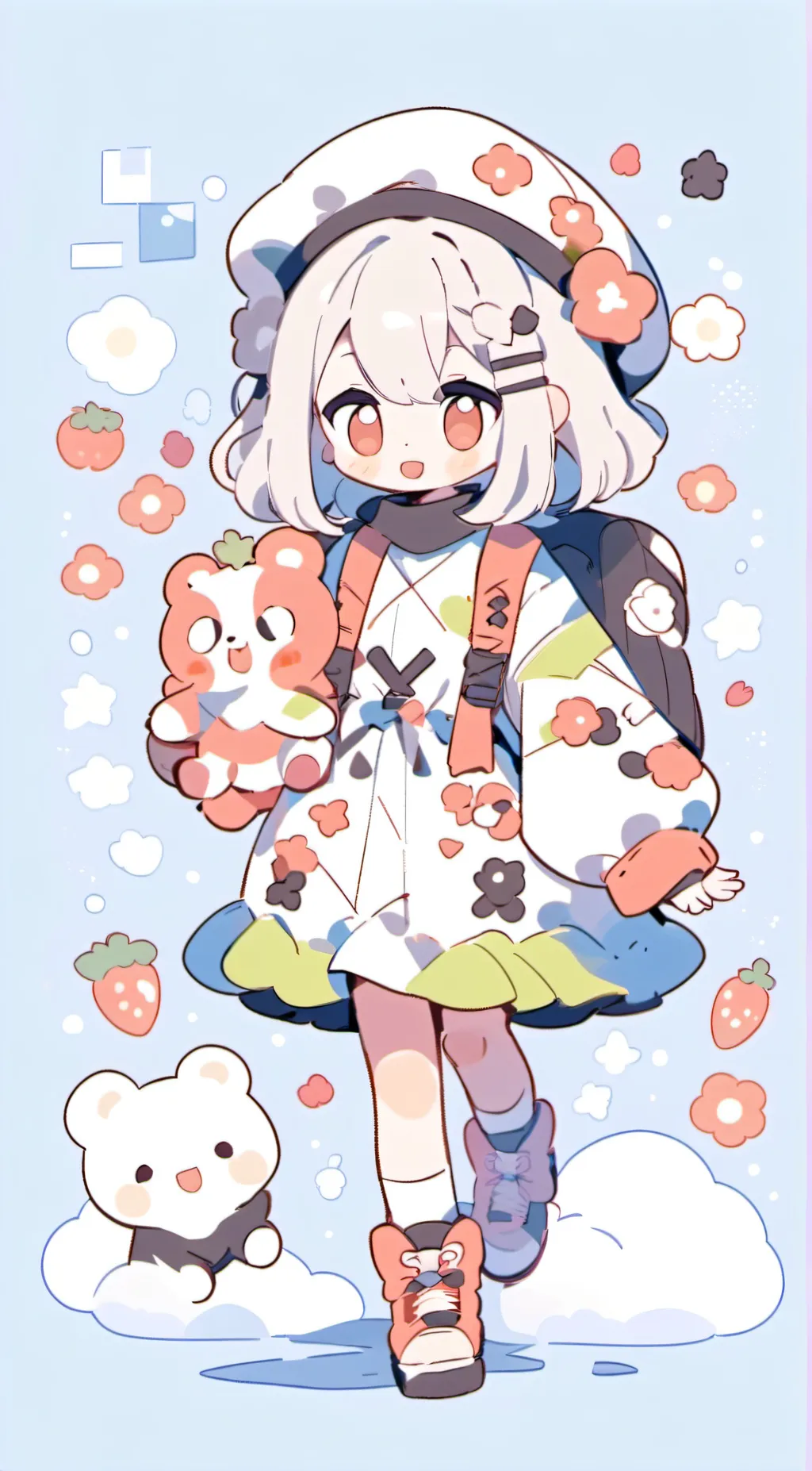 ai character: Miss circle background