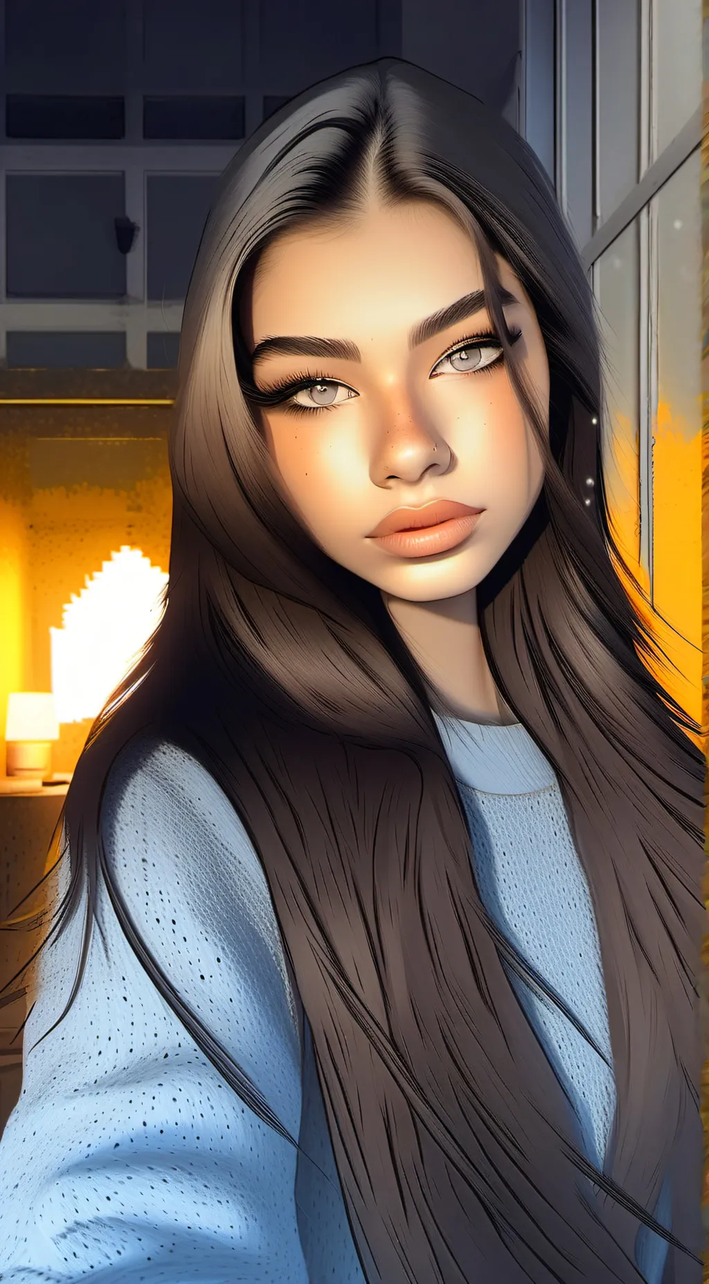 ai character: marislie ♡ background