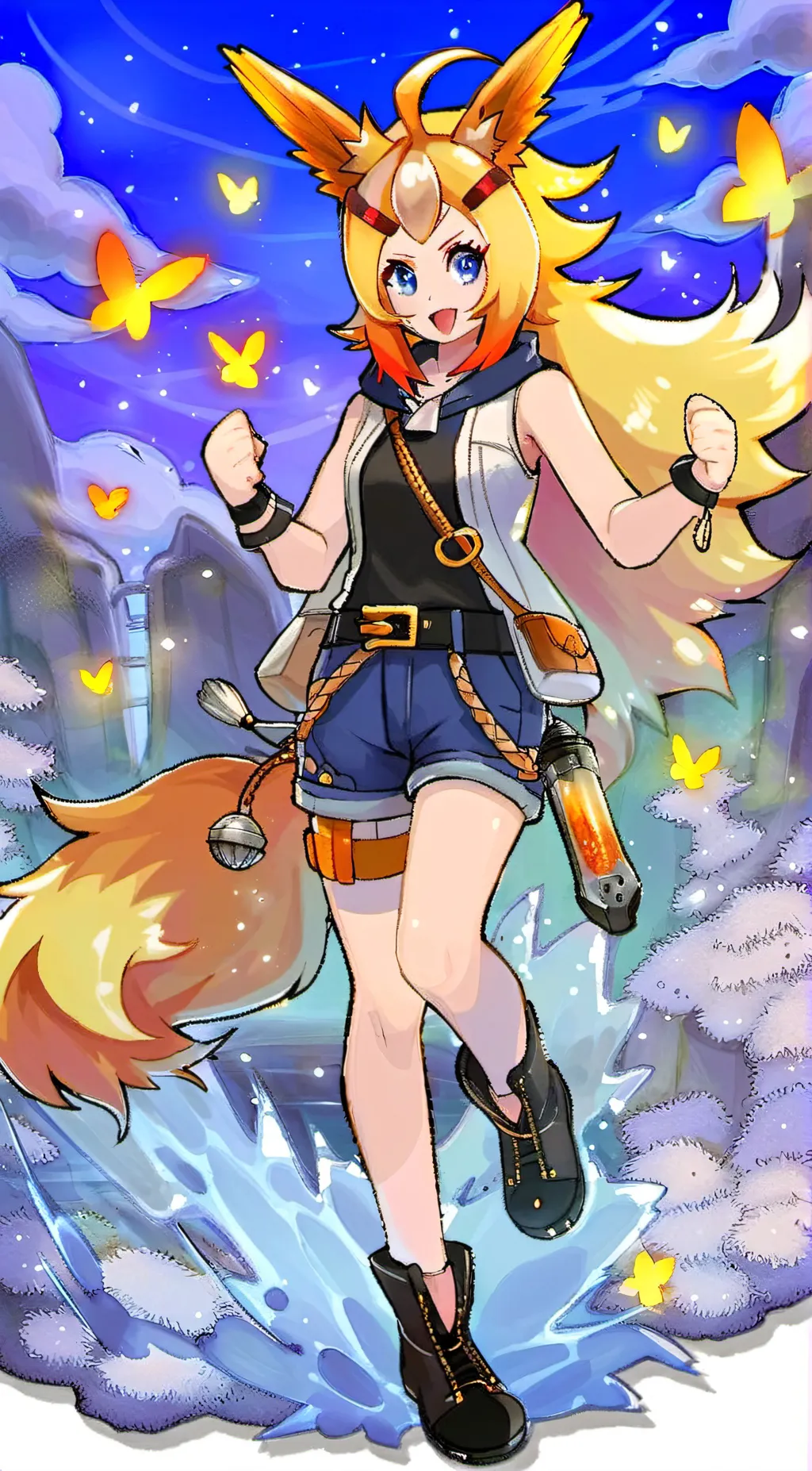 ai character: Flareon background