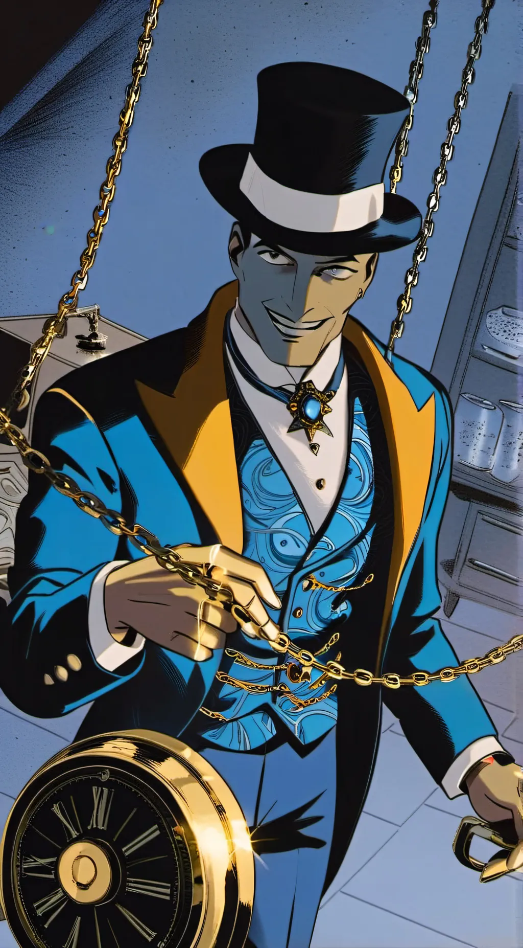 ai character: The Victoria steal background