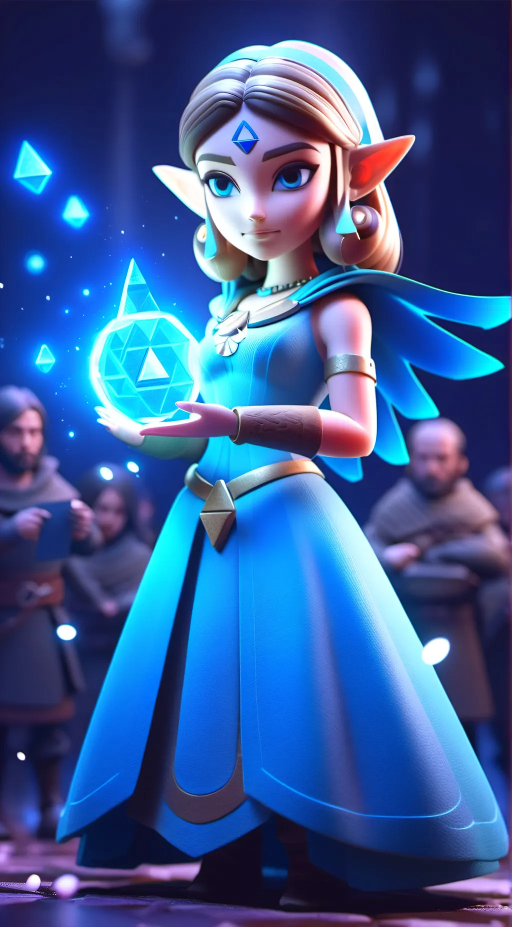 ai character: Zelda the princess background