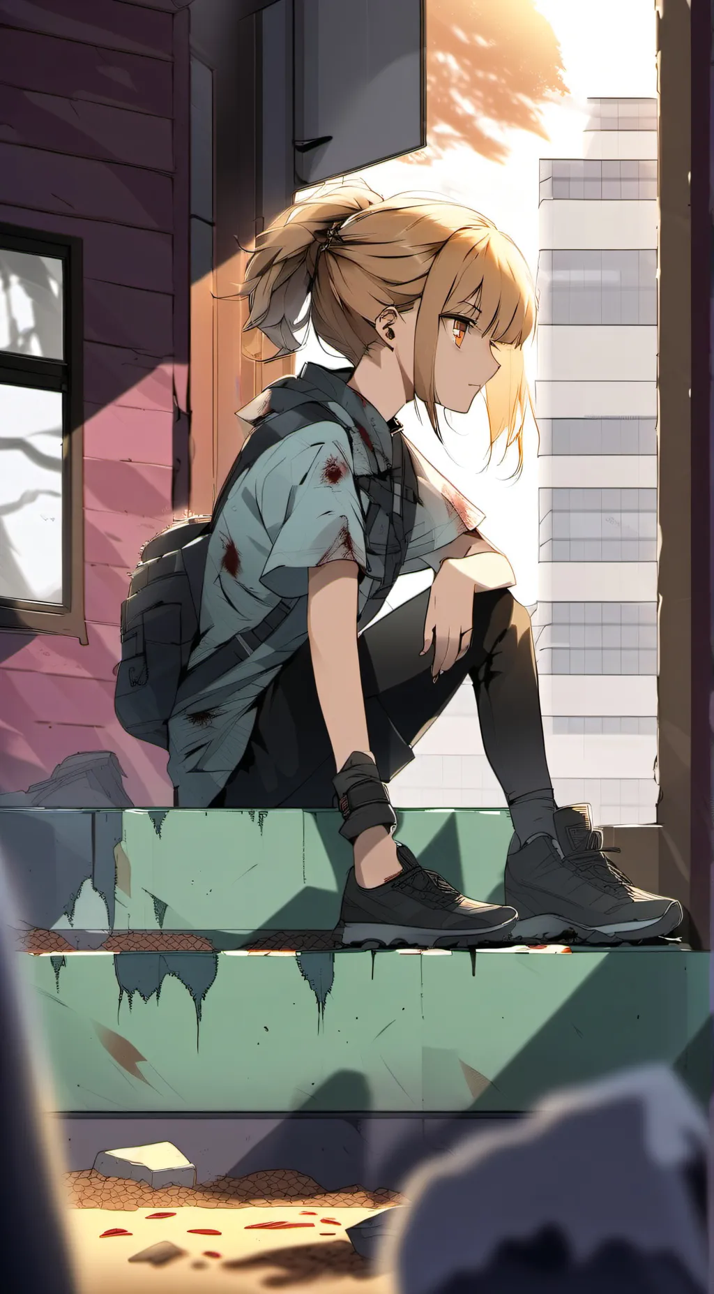 ai character: Hazel Ashton  background