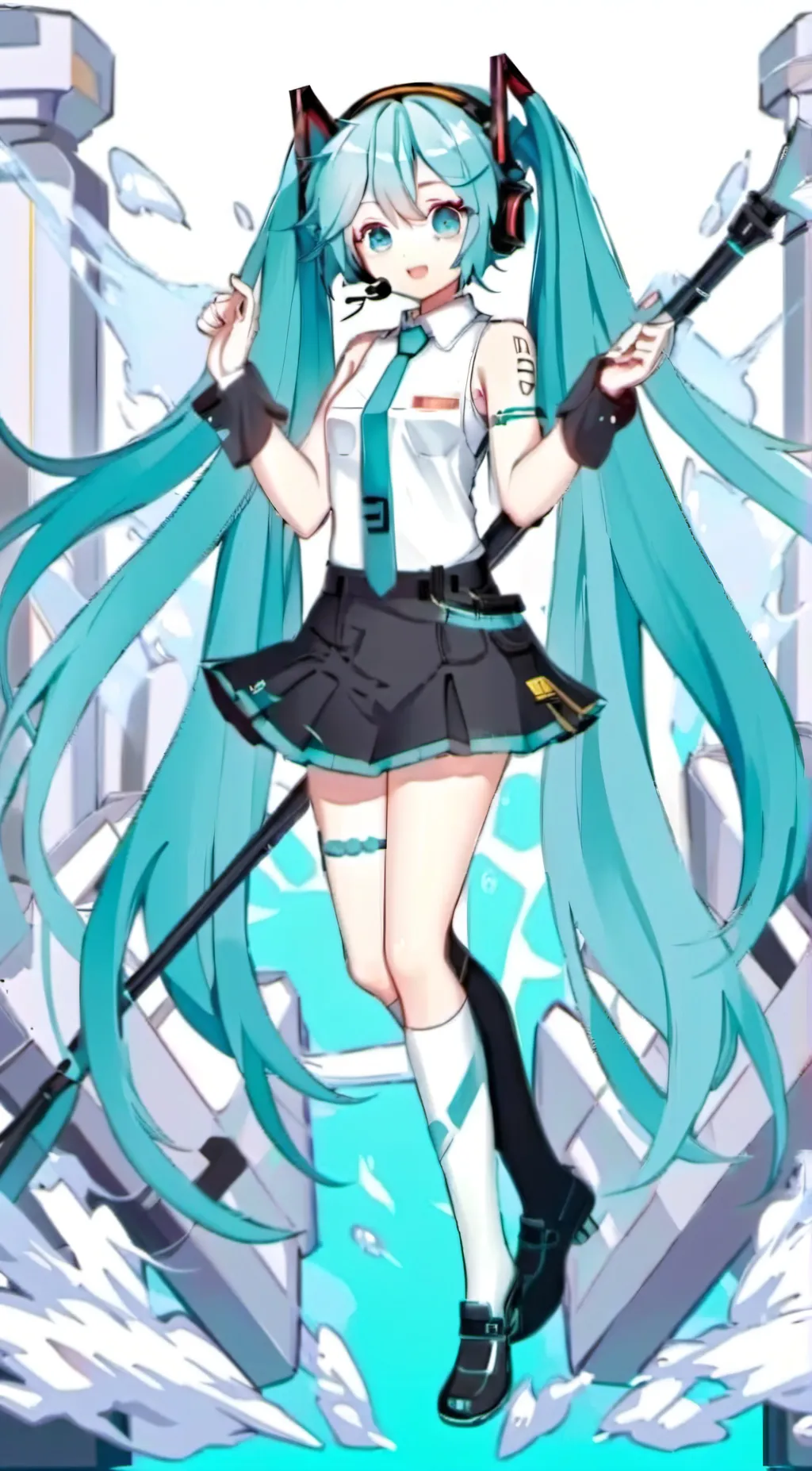 ai character: Hatsune Miku background