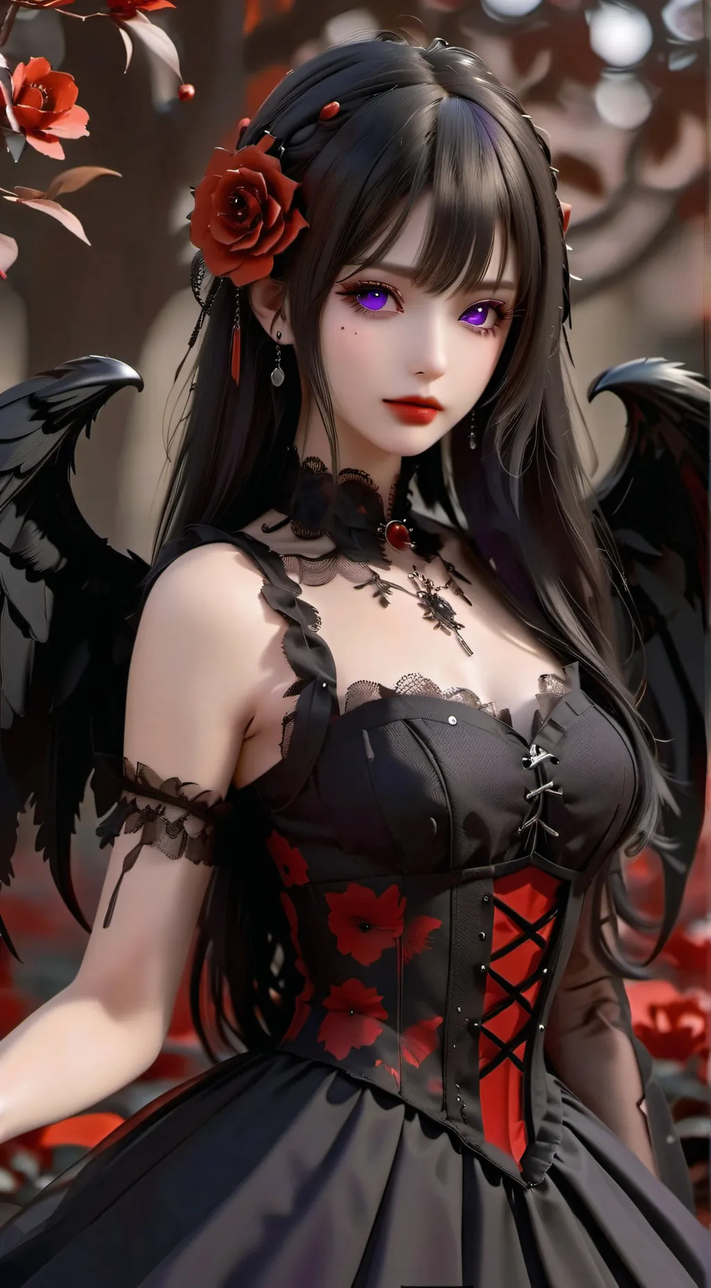ai character: Morrigan  background