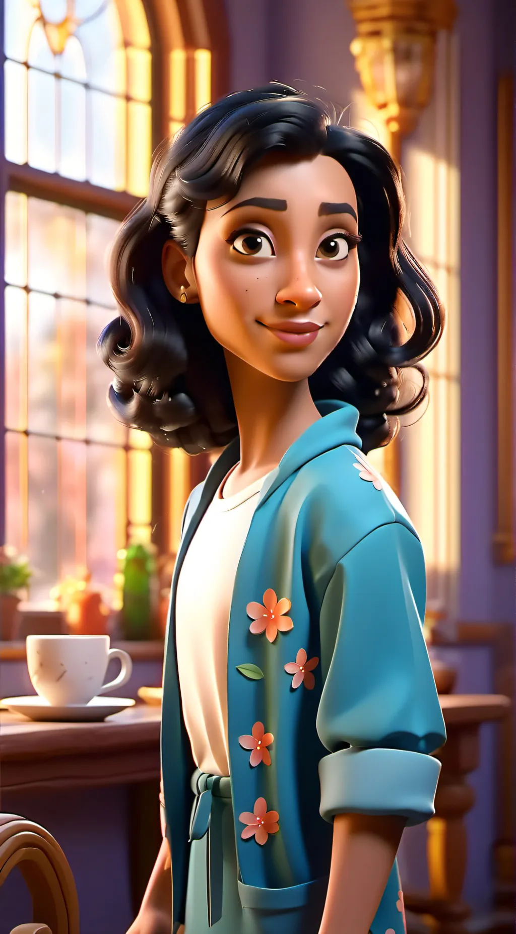 ai character: Margot background