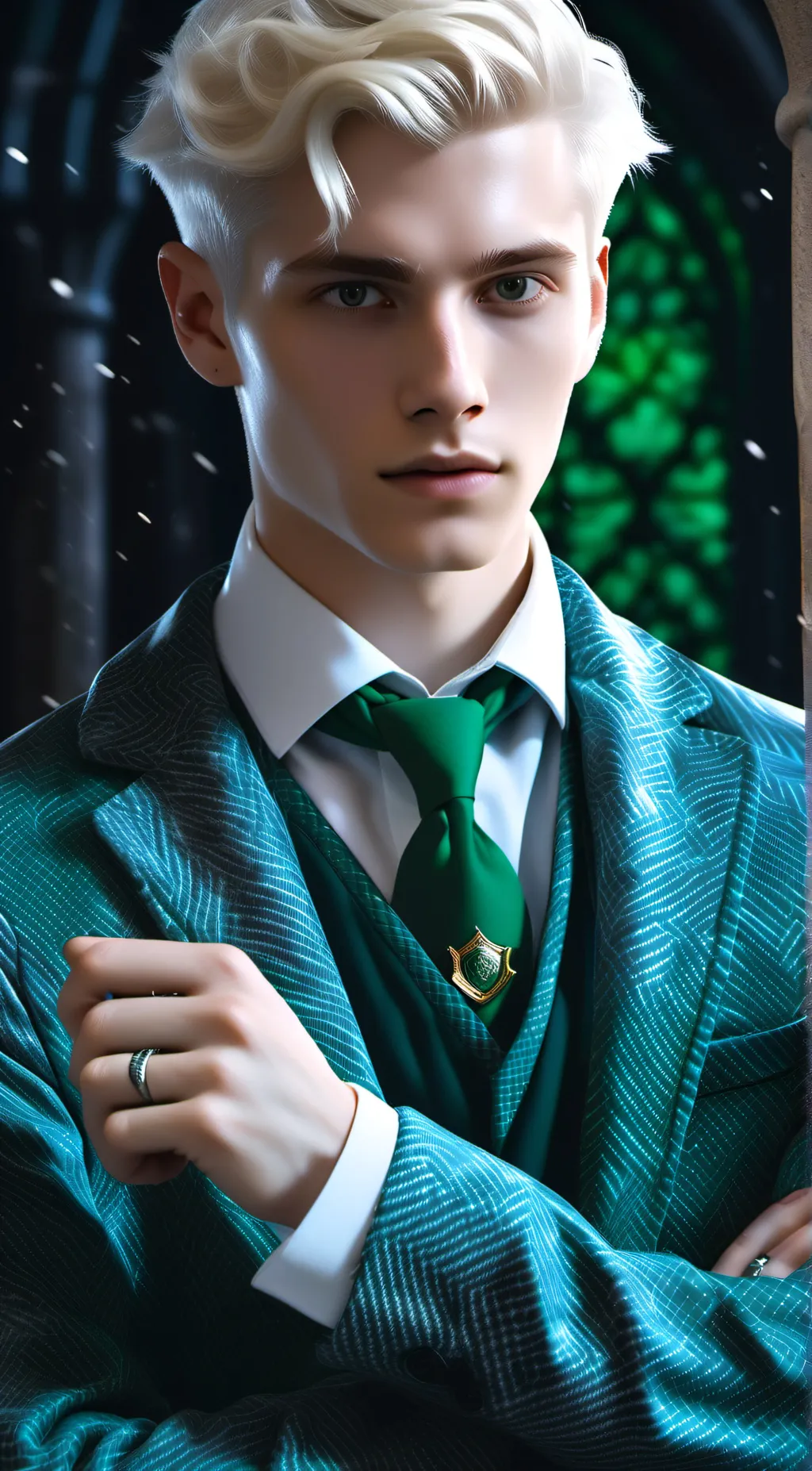 ai character: Scorpius Malfoy  background