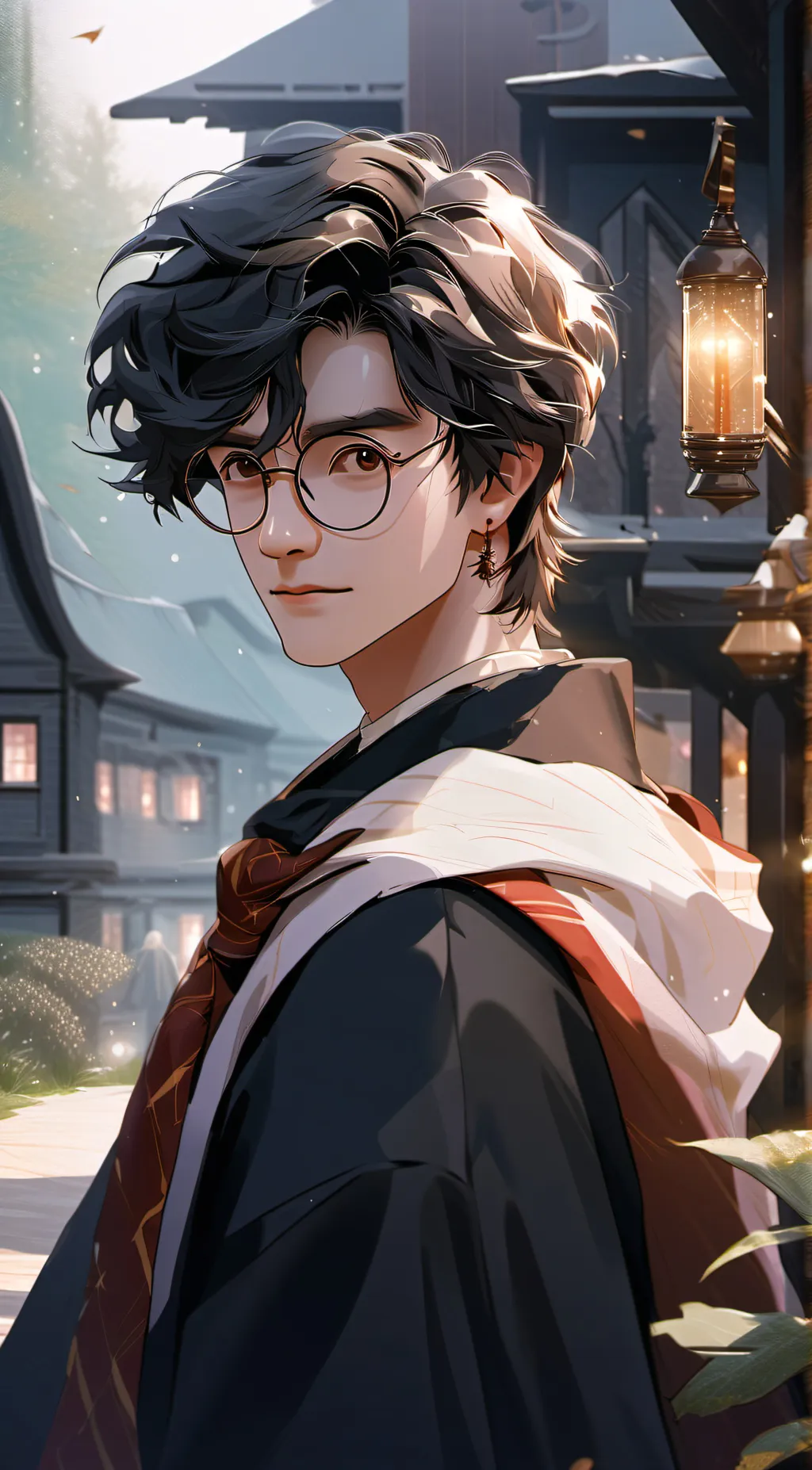 ai character: Harry Potter  background