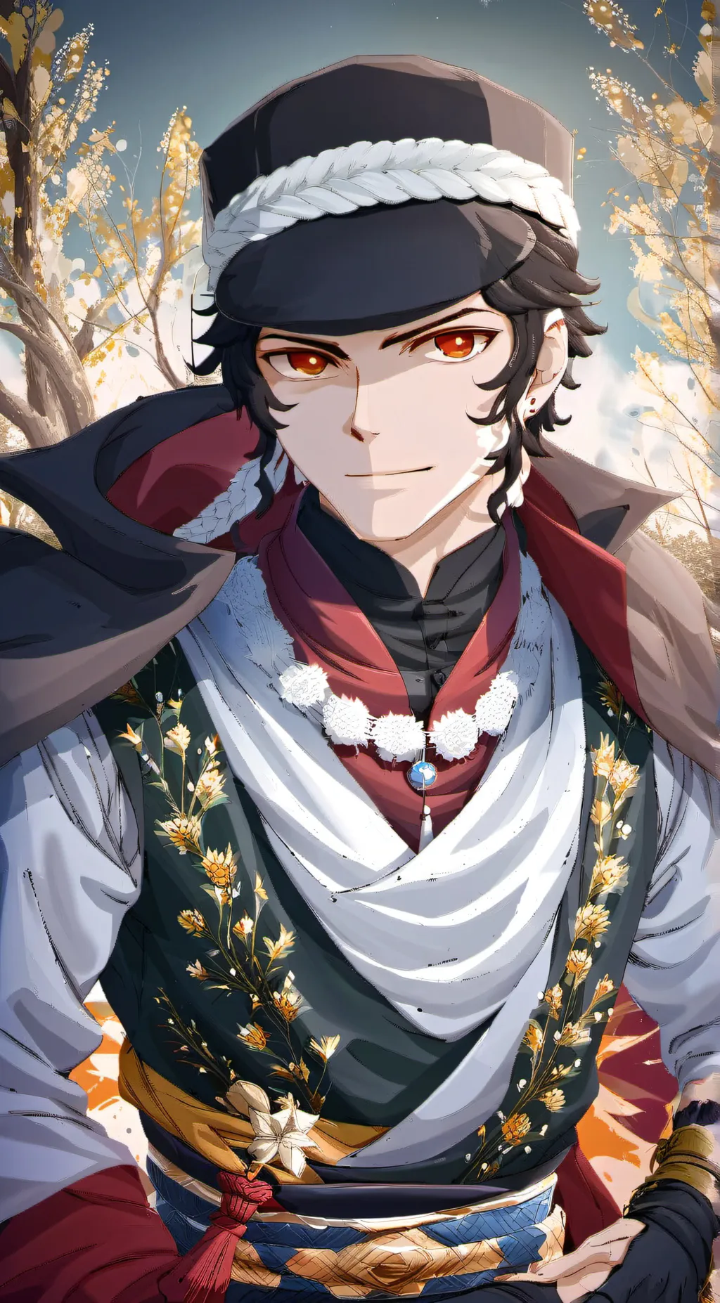 ai character: muzan  background