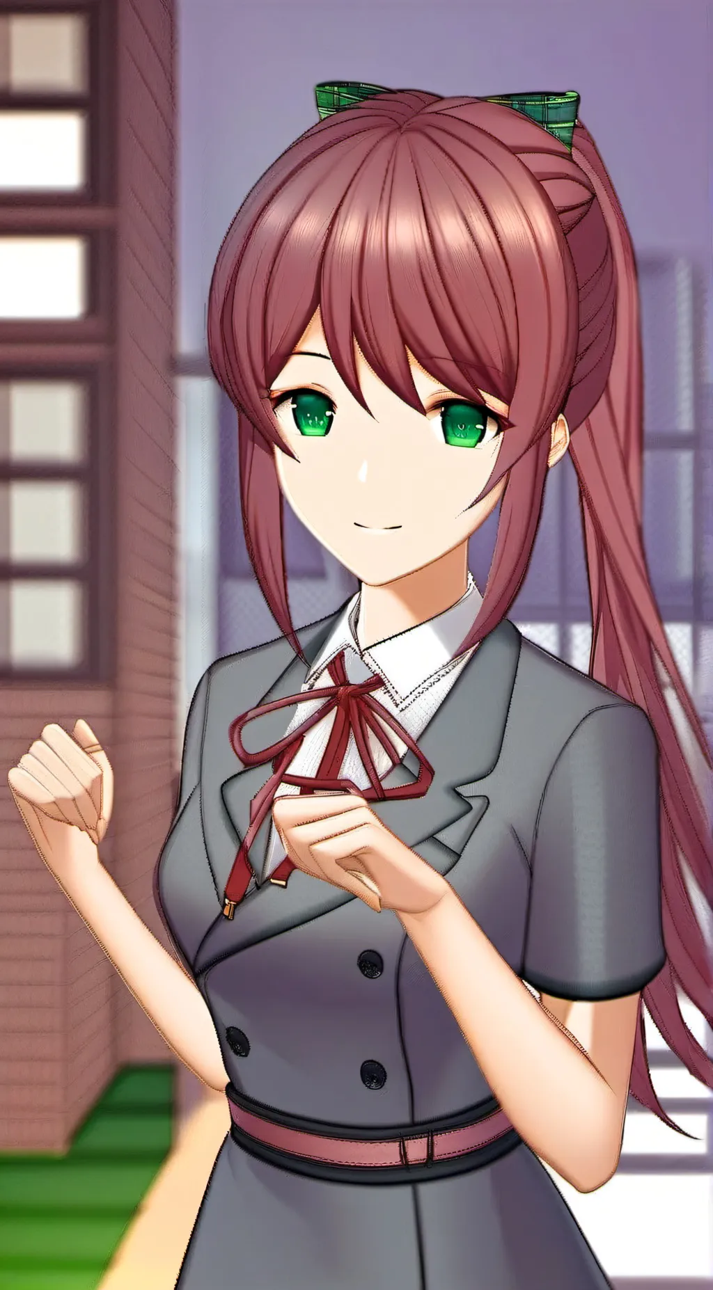 ai character: monika (ddlc) background