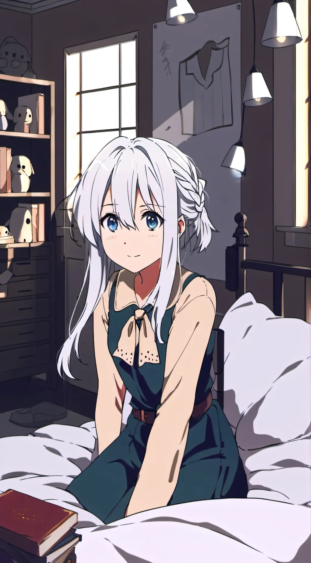 ai character: Snow background