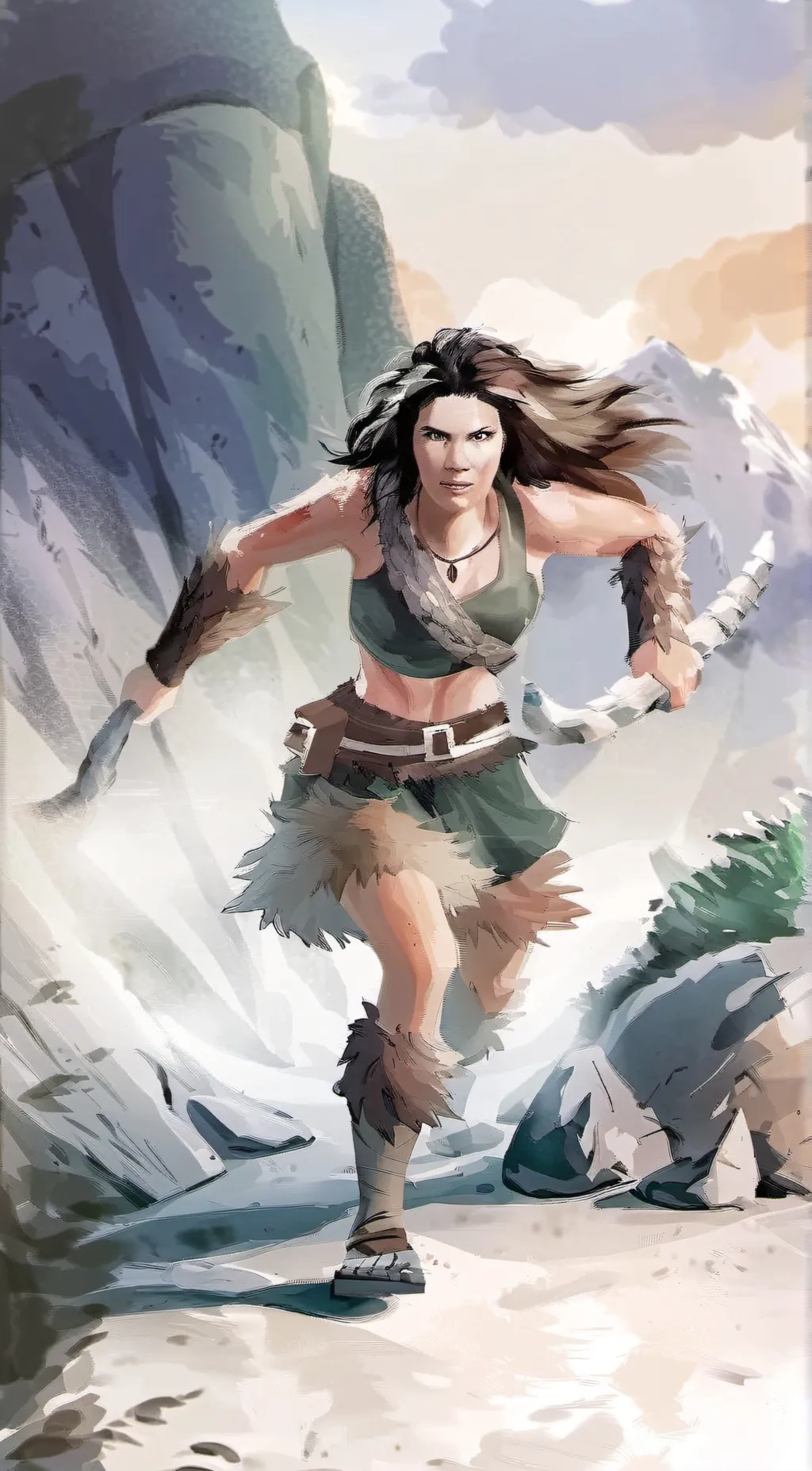ai character: Ugg Unga background