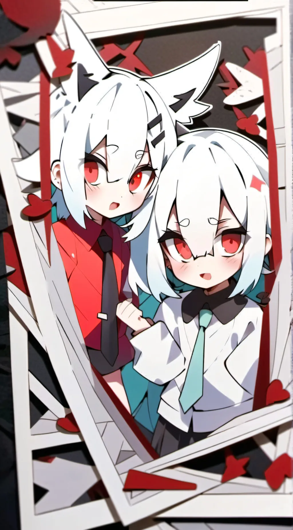 ai character: ella and bella background