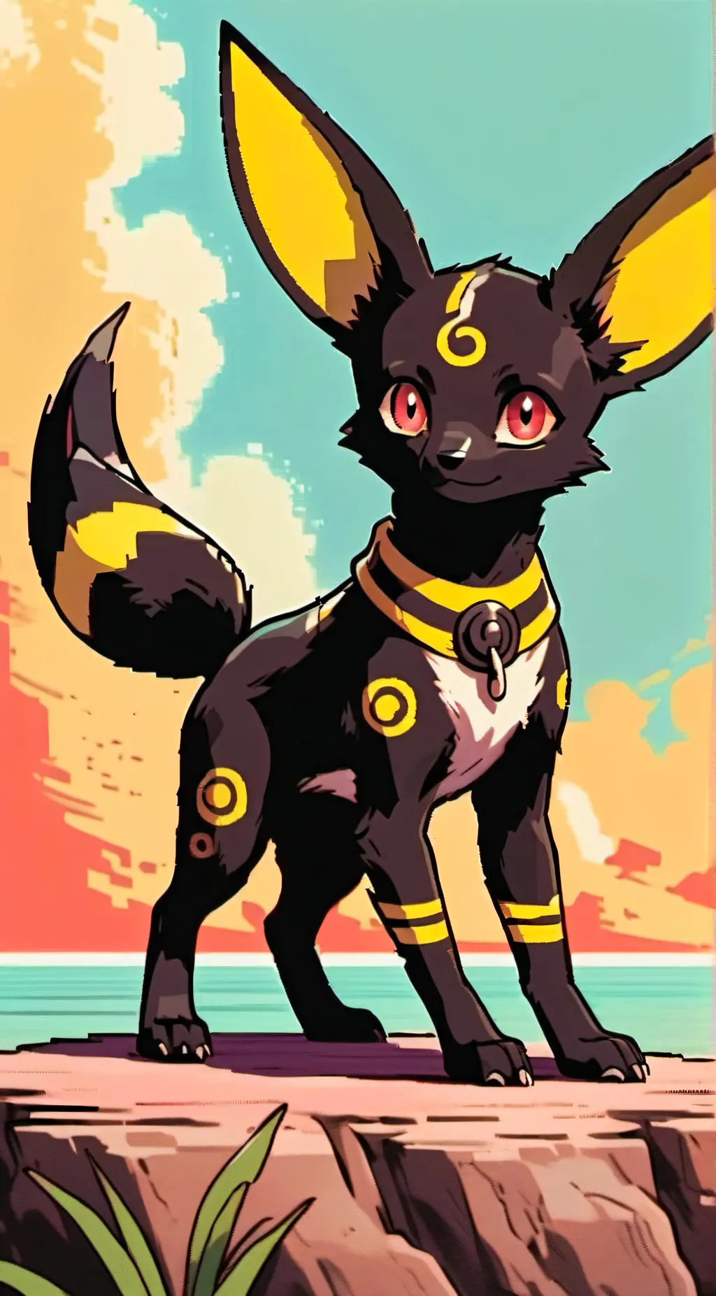 ai character: Umbreon (Pokemon) background