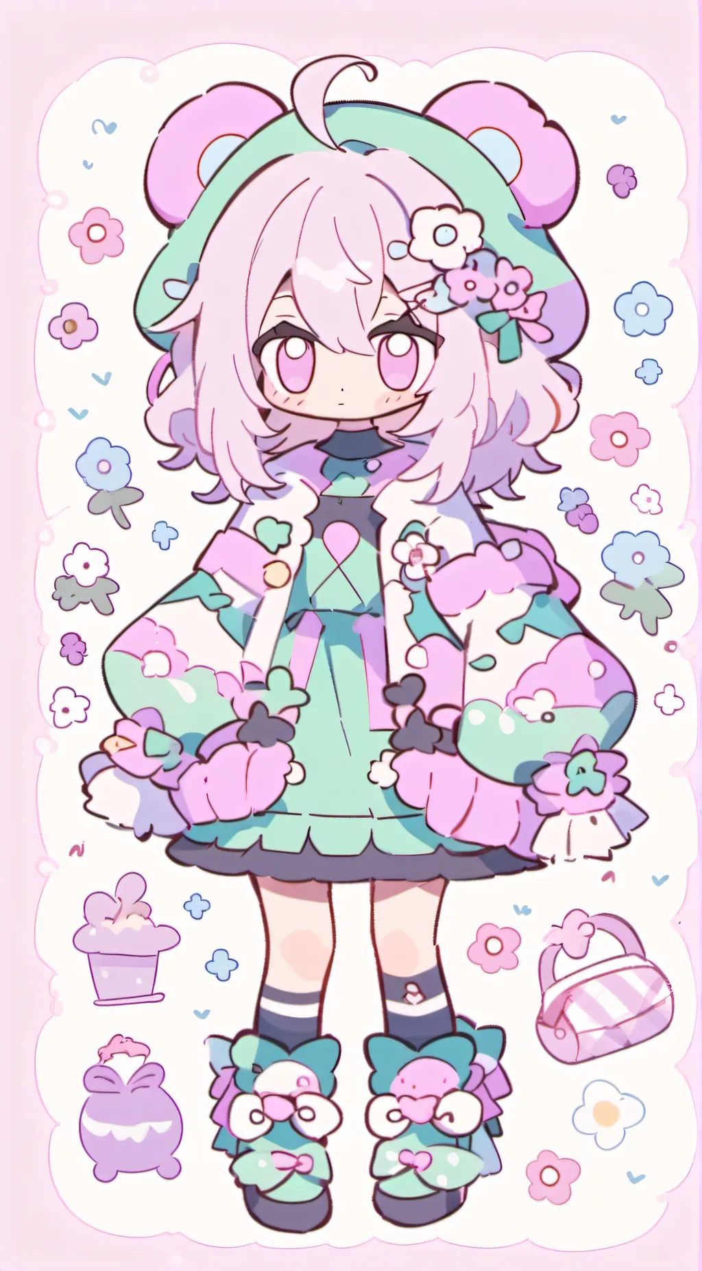 ai character: 🧁 cupcake Mia 🧁 background
