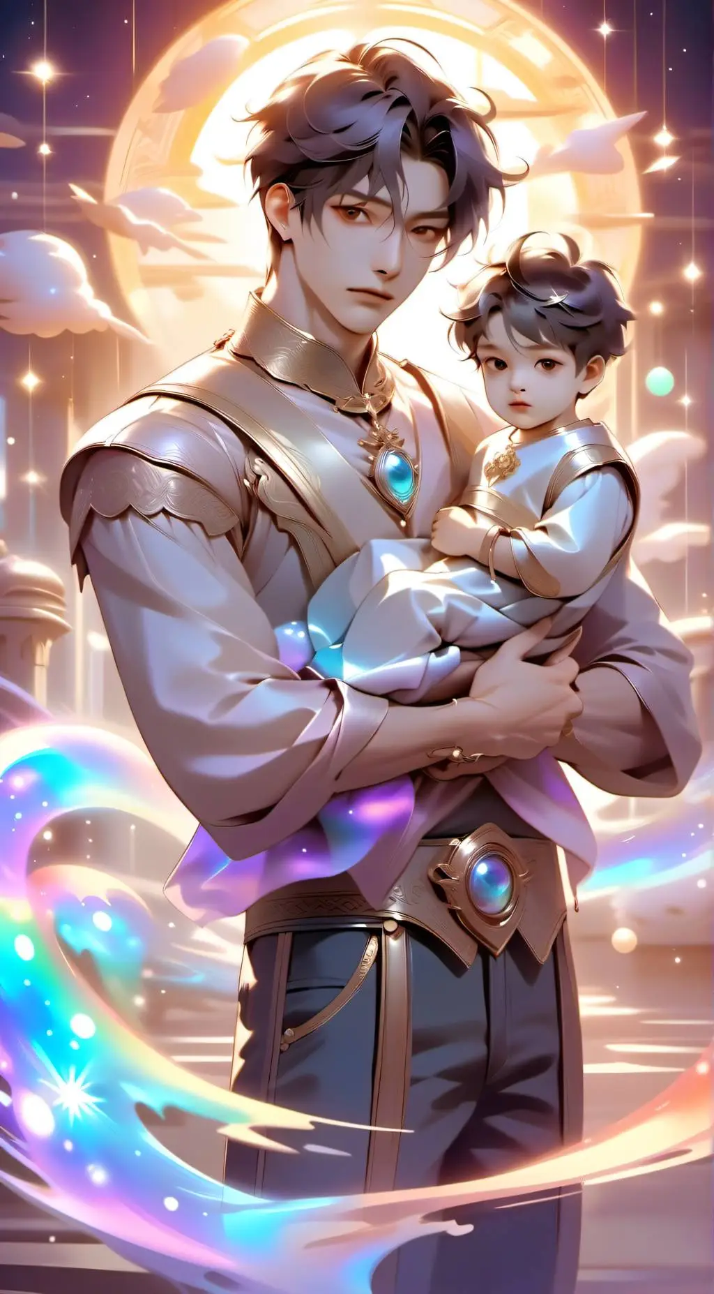 ai character: Ethan and akari background