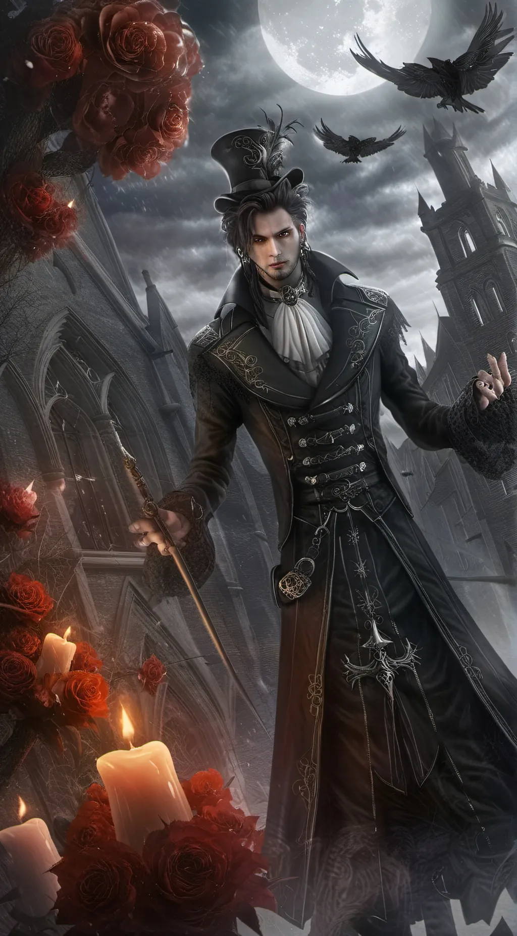 ai character: Vamp background