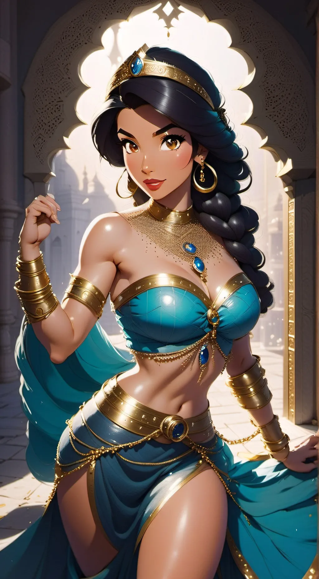ai character: Princess Jasmine background