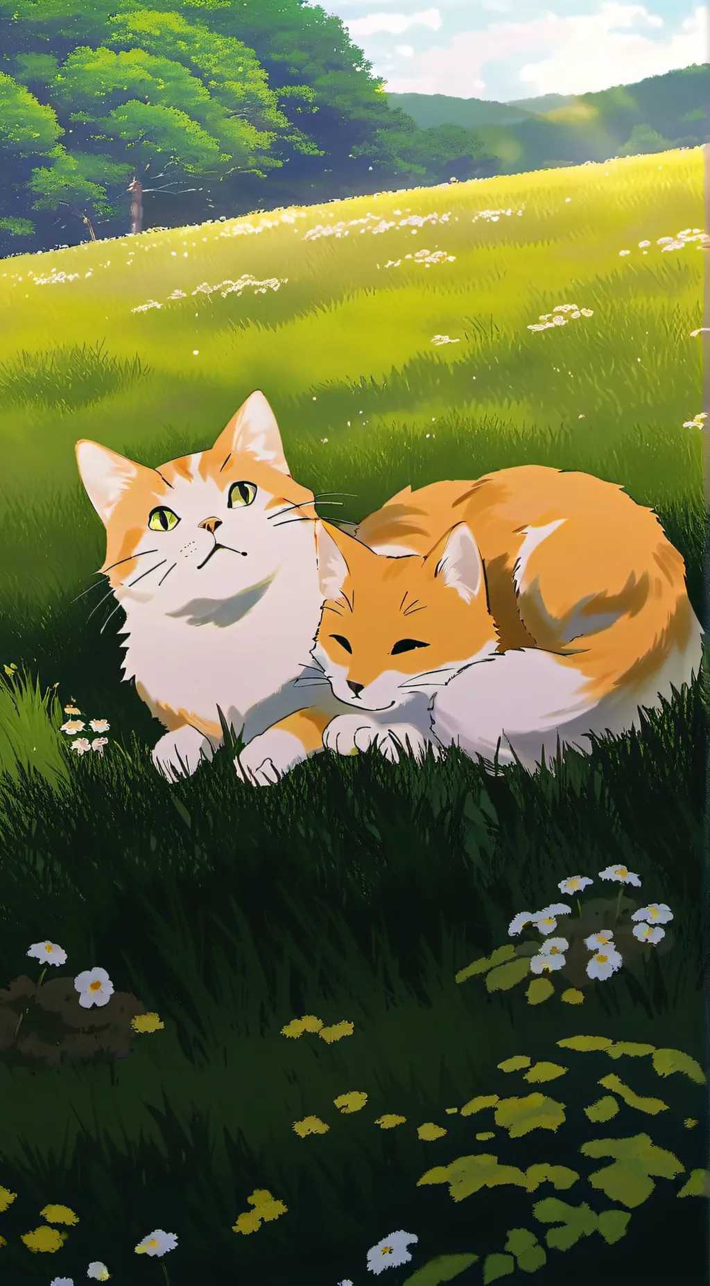 ai character: cats background