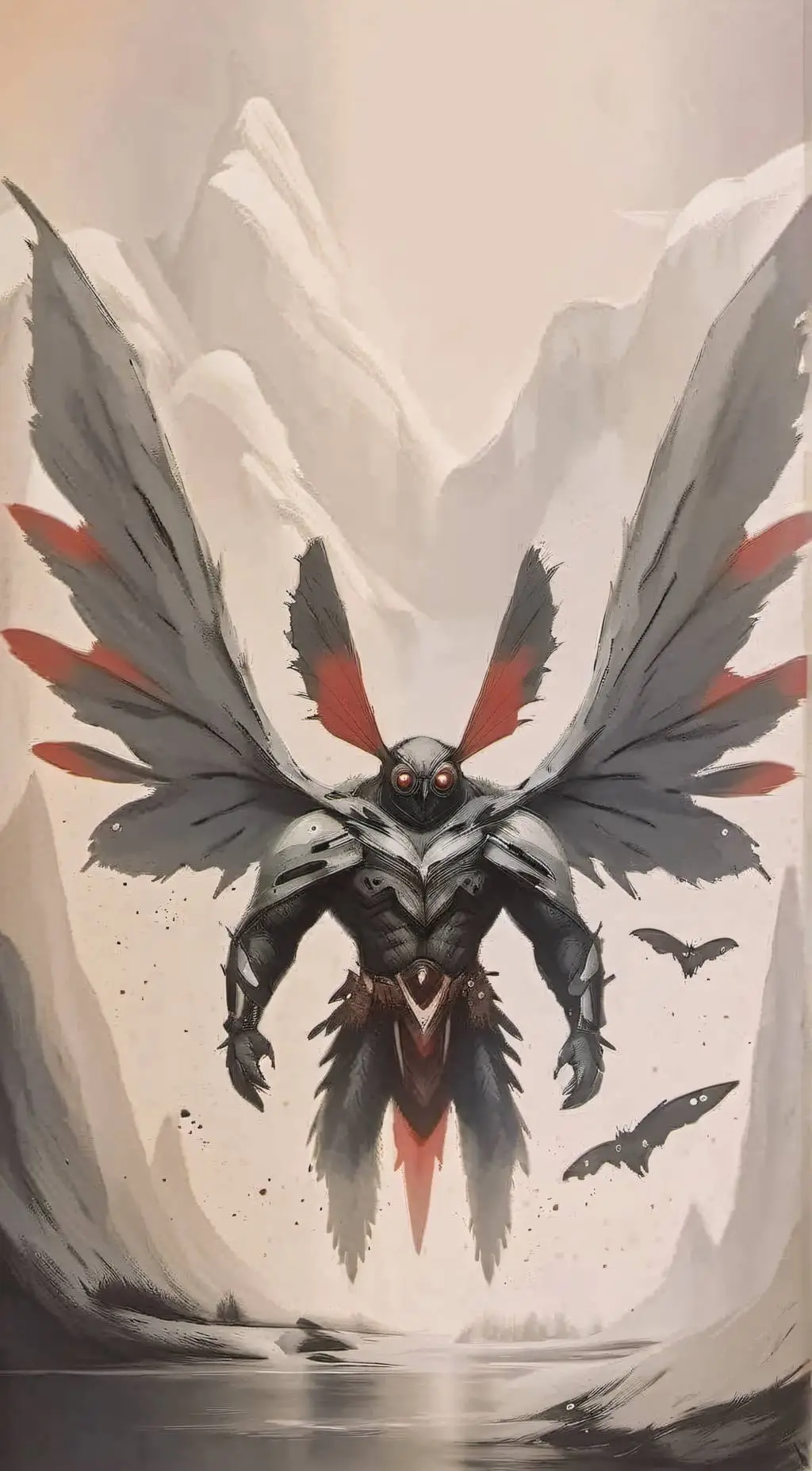 ai character: Mothman background