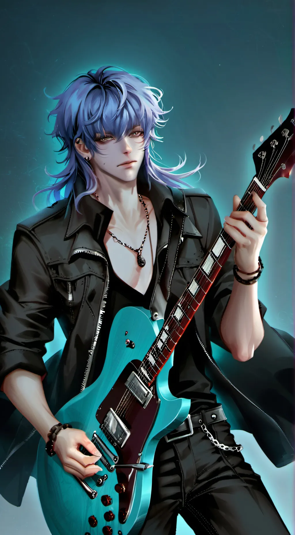 ai character: Sally face background